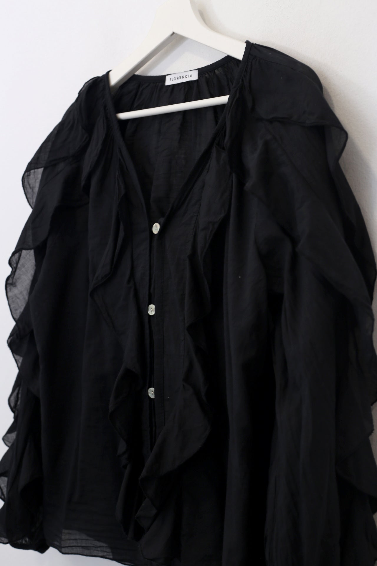 Blusa volantes voile