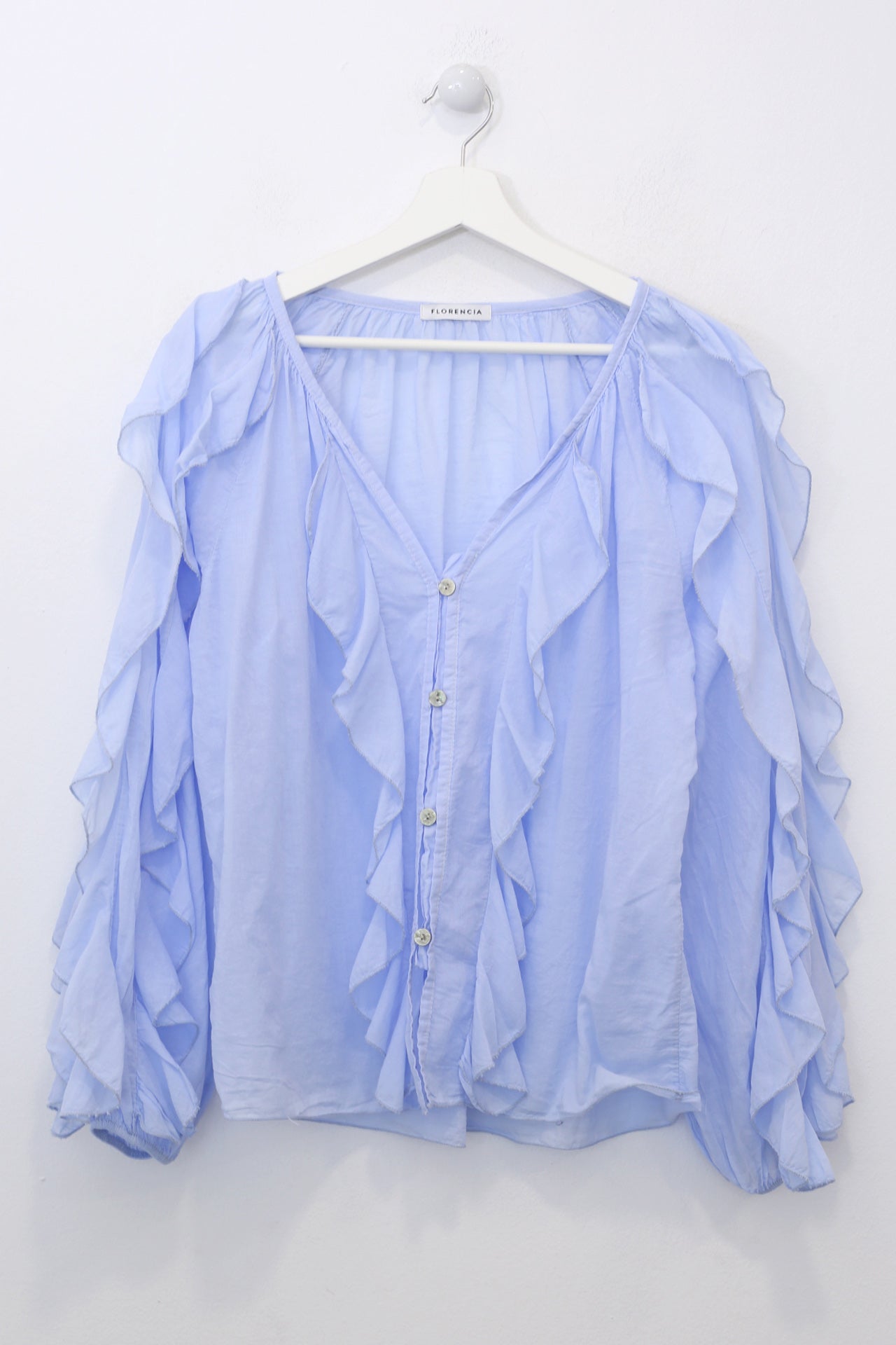 Blusa volantes voile