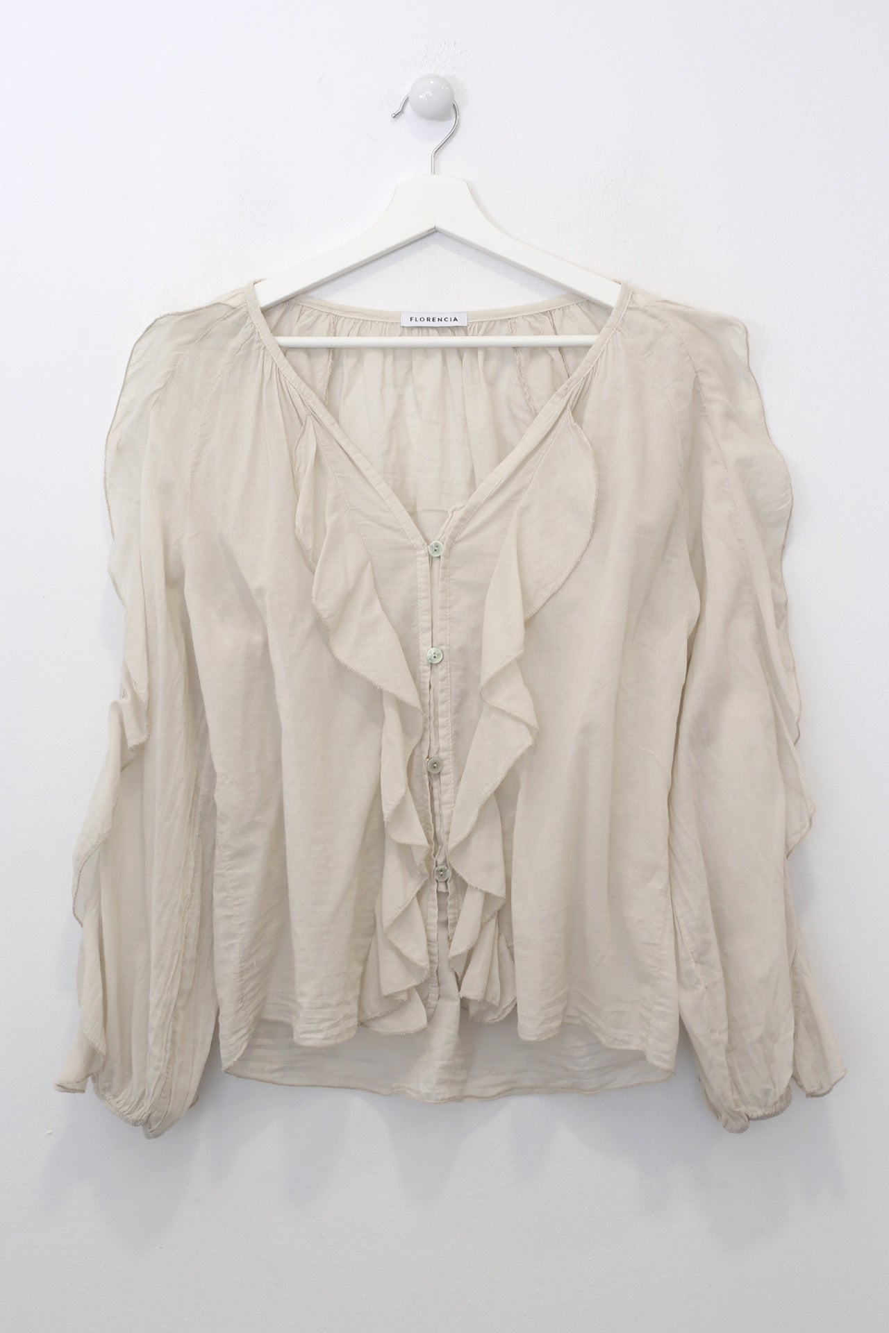 Blusa volantes voile