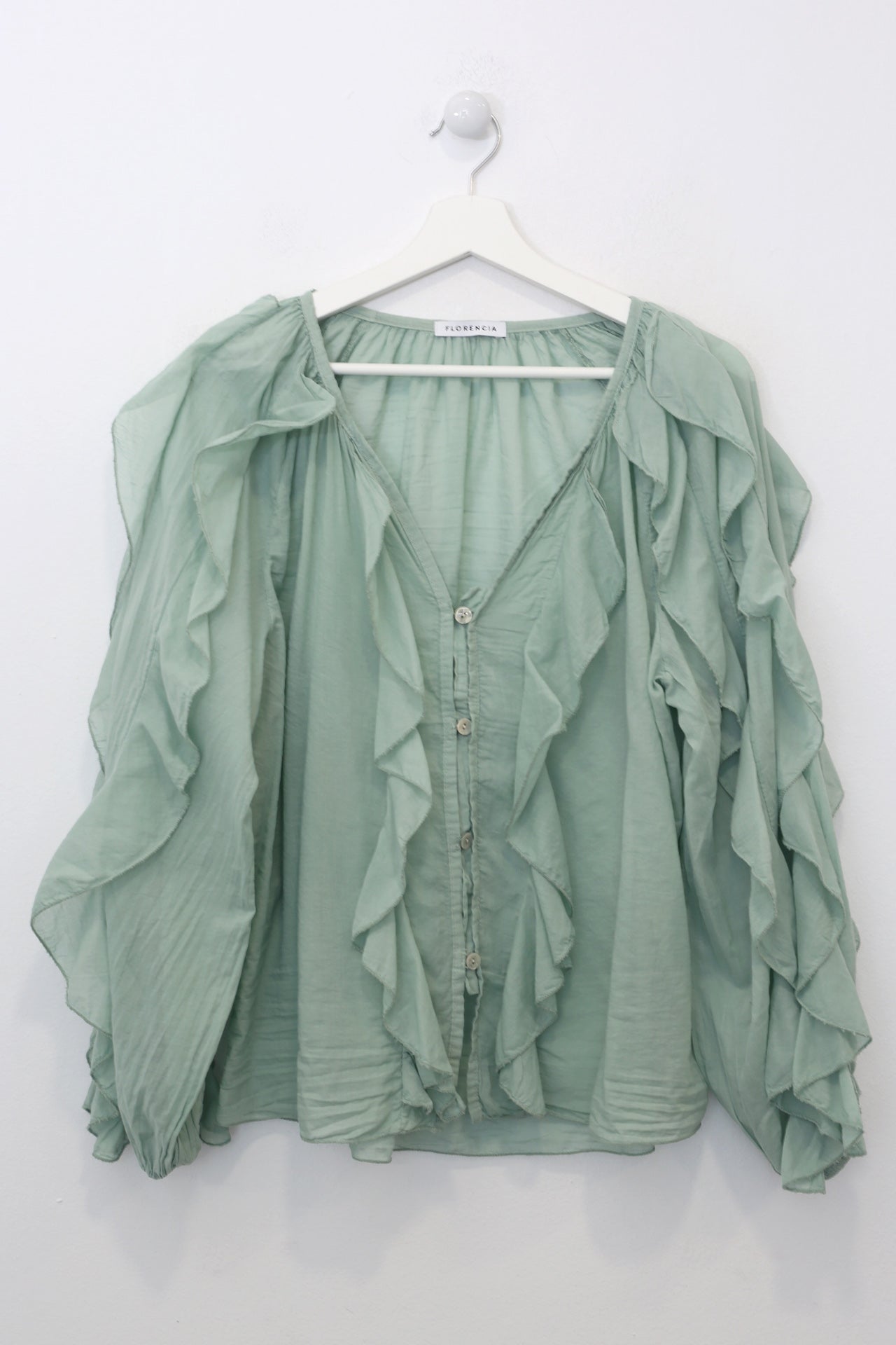 Blusa volantes voile