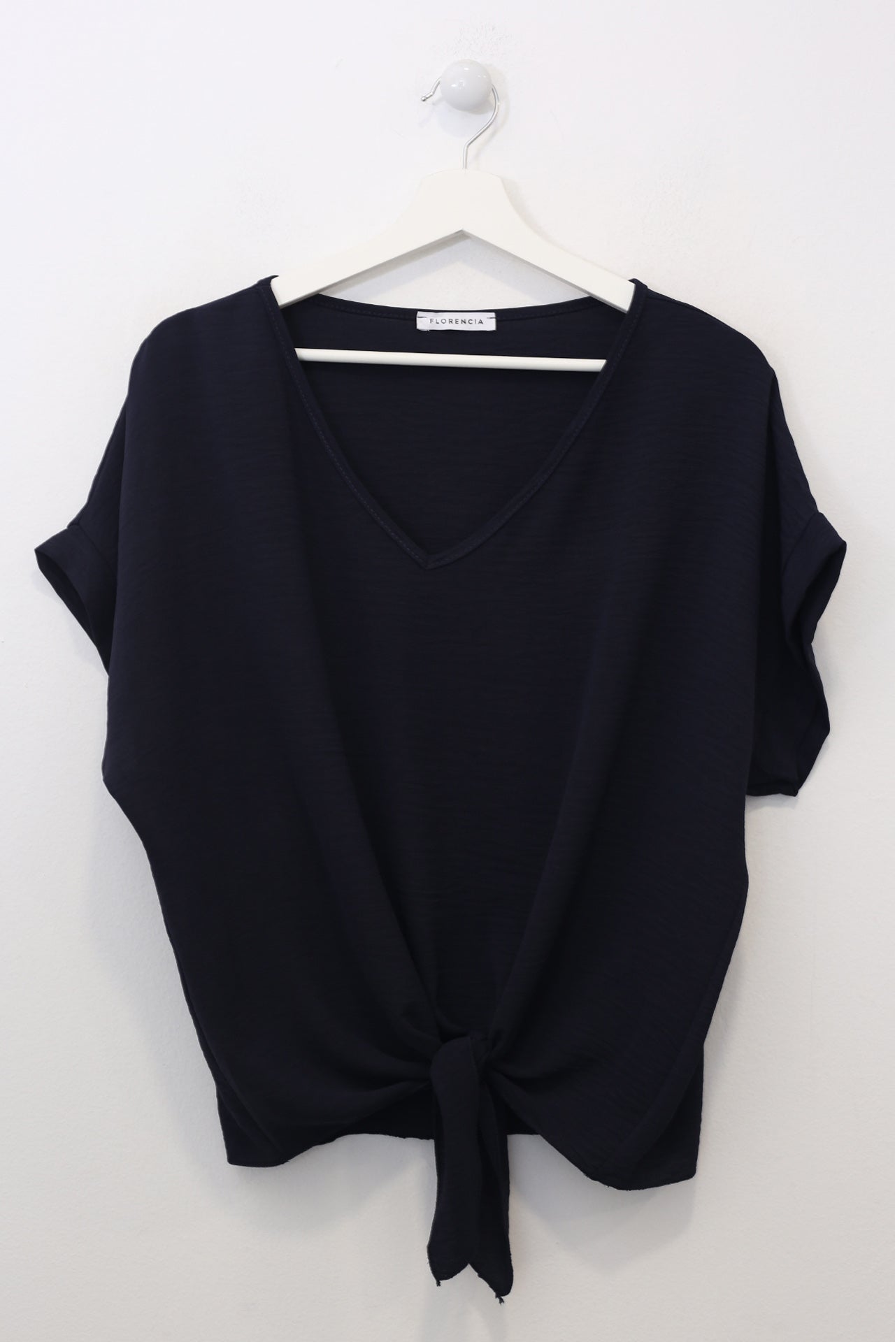 Blusa fluida nudo