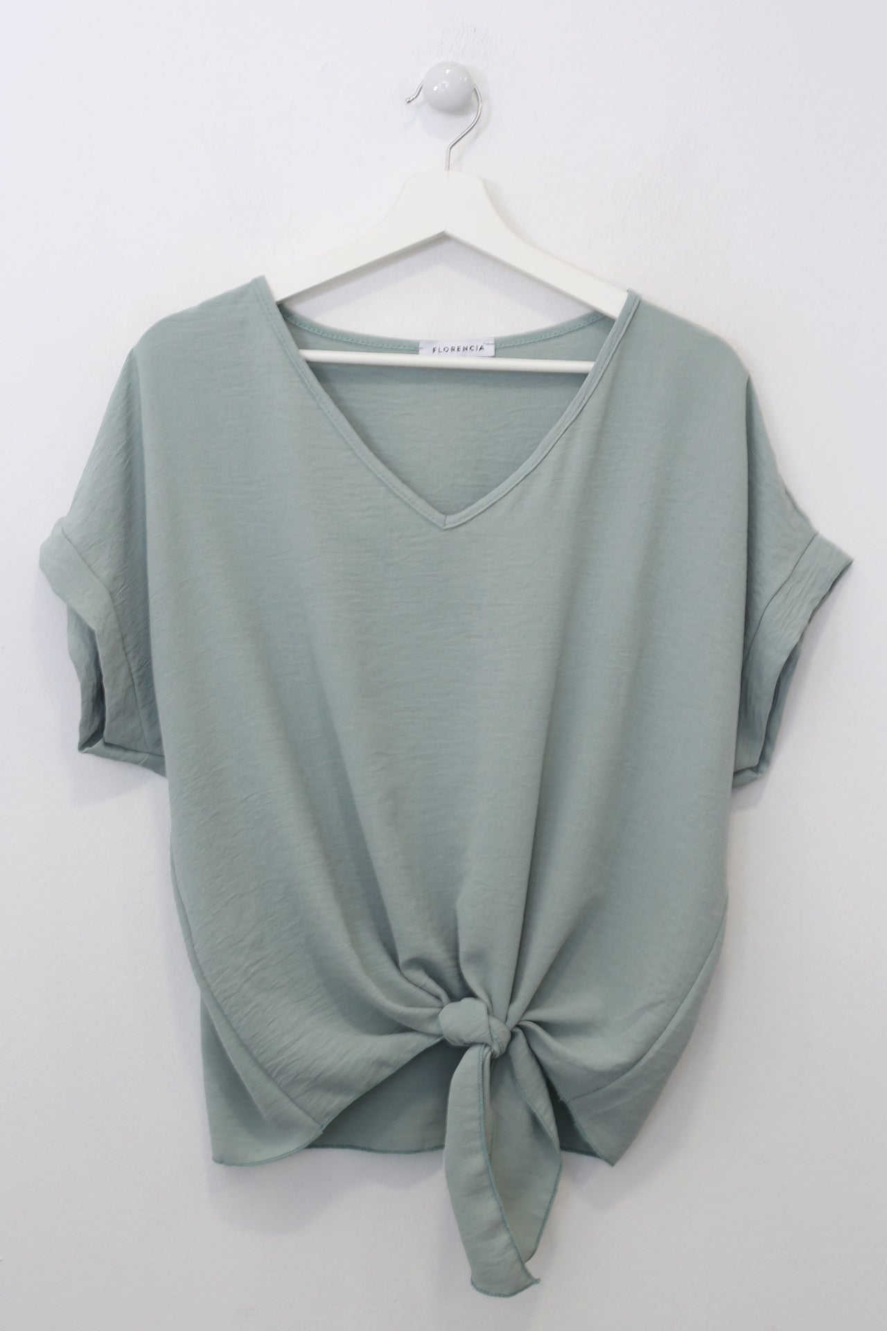 Blusa fluida nudo