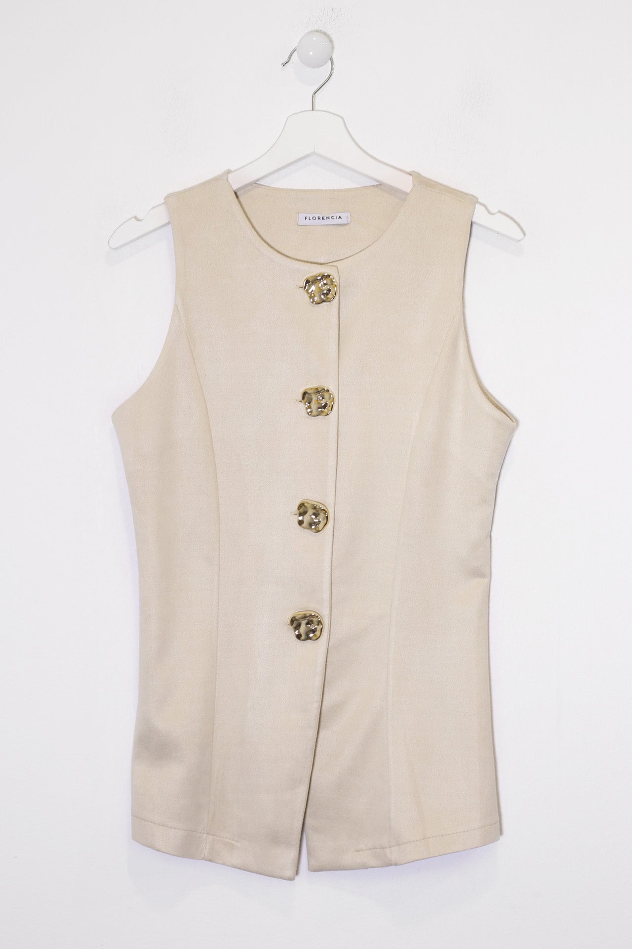 Chaleco antelina botones