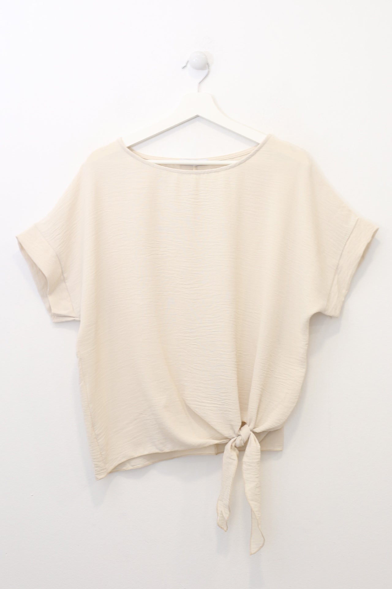 Blusa fluida nudo