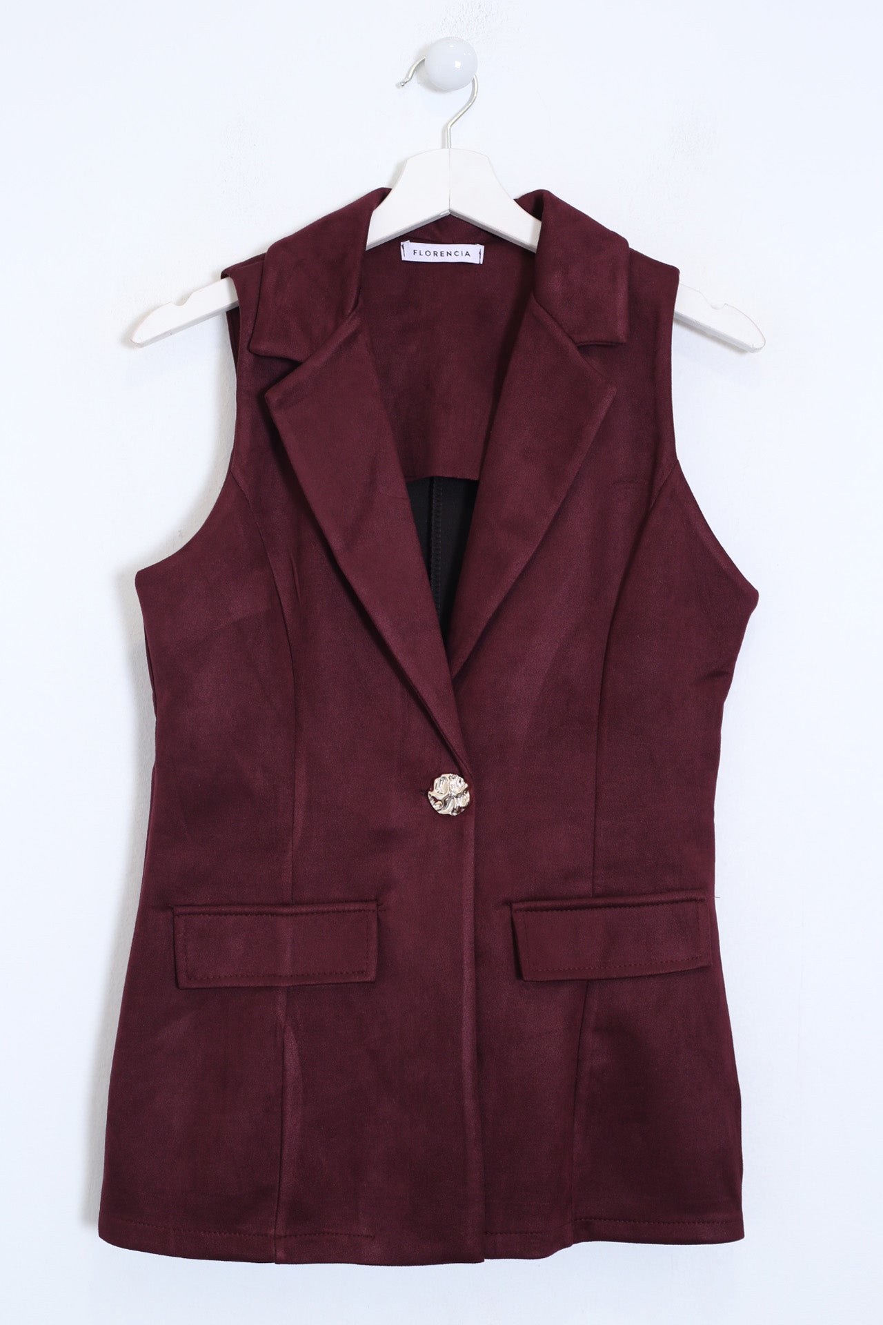 Chaleco antelina solapas