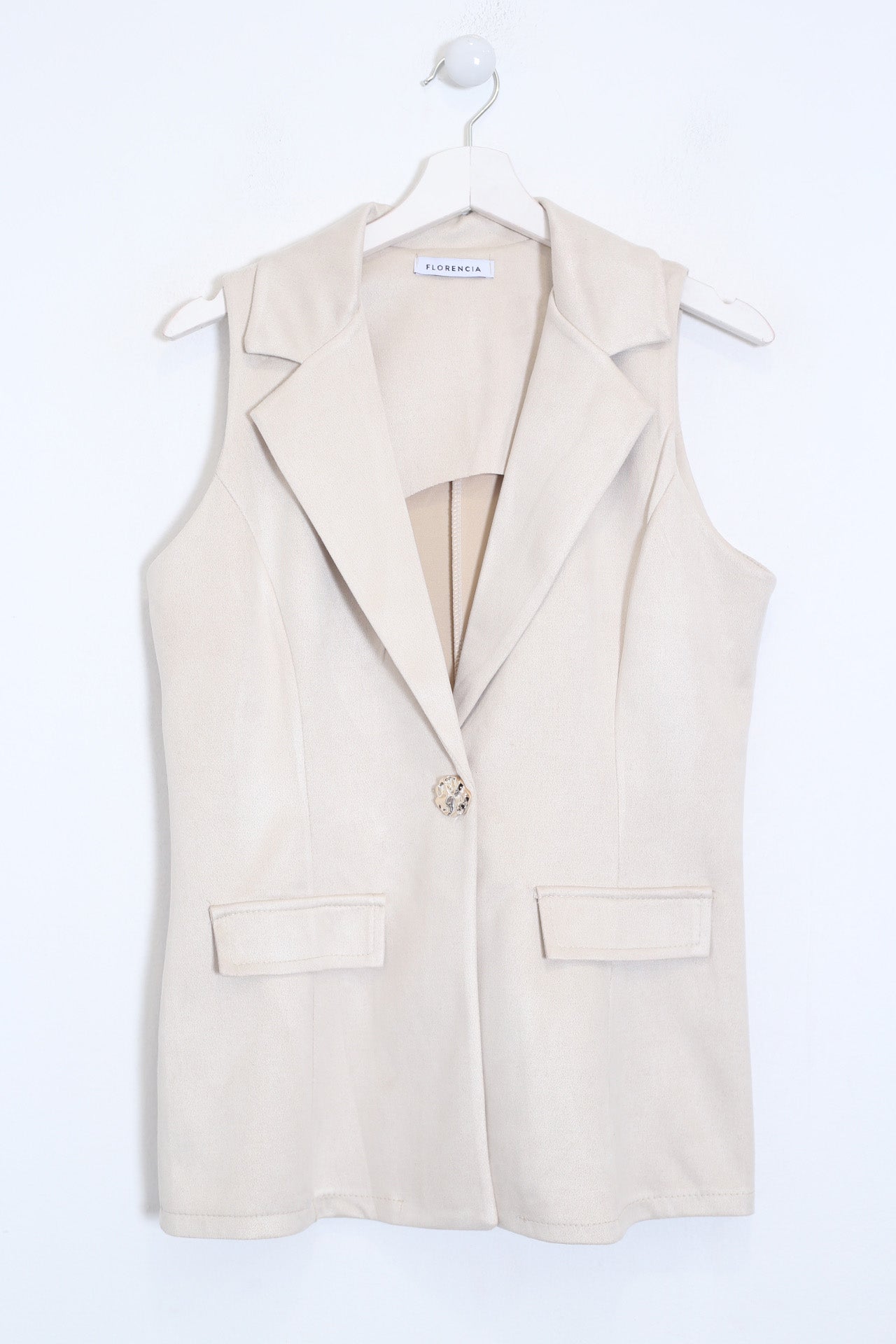 Chaleco antelina solapas