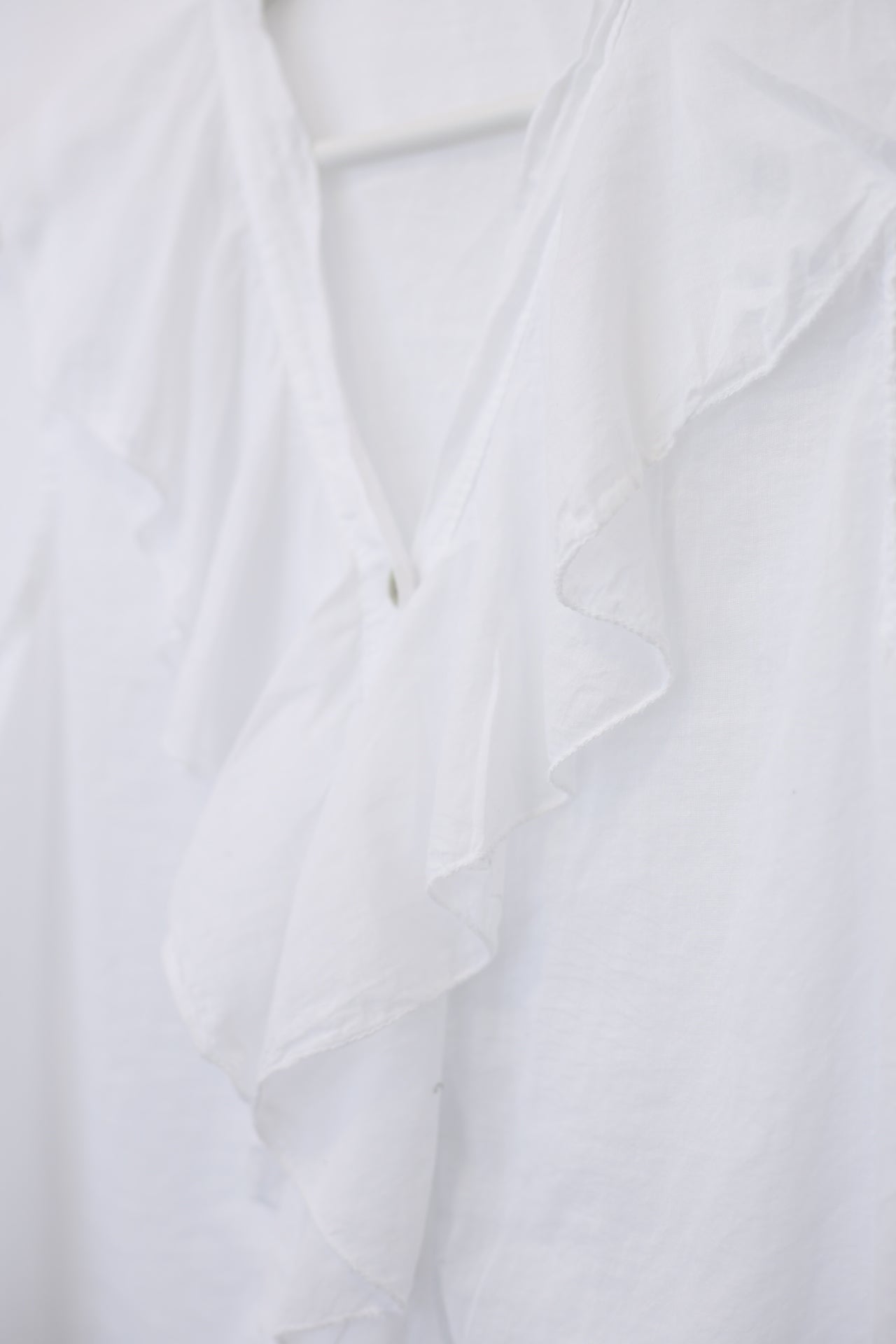 Top voile botones