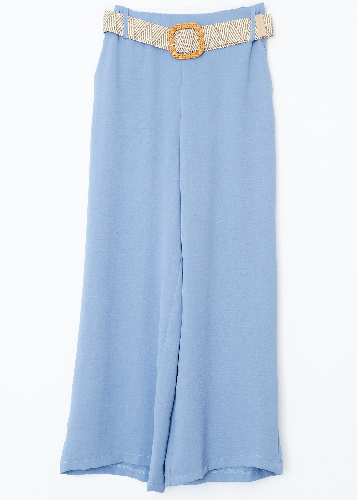 Flowy trousers with belt