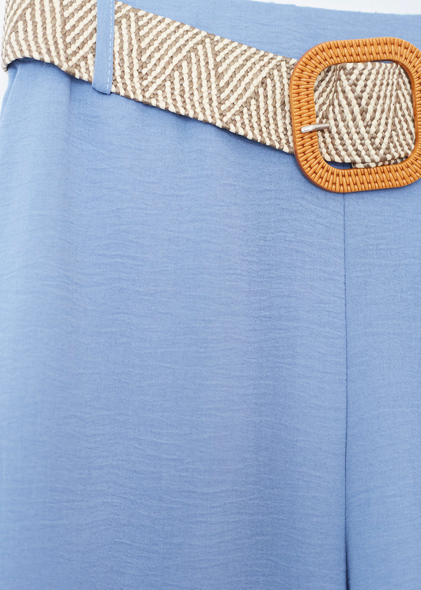 Flowy trousers with belt