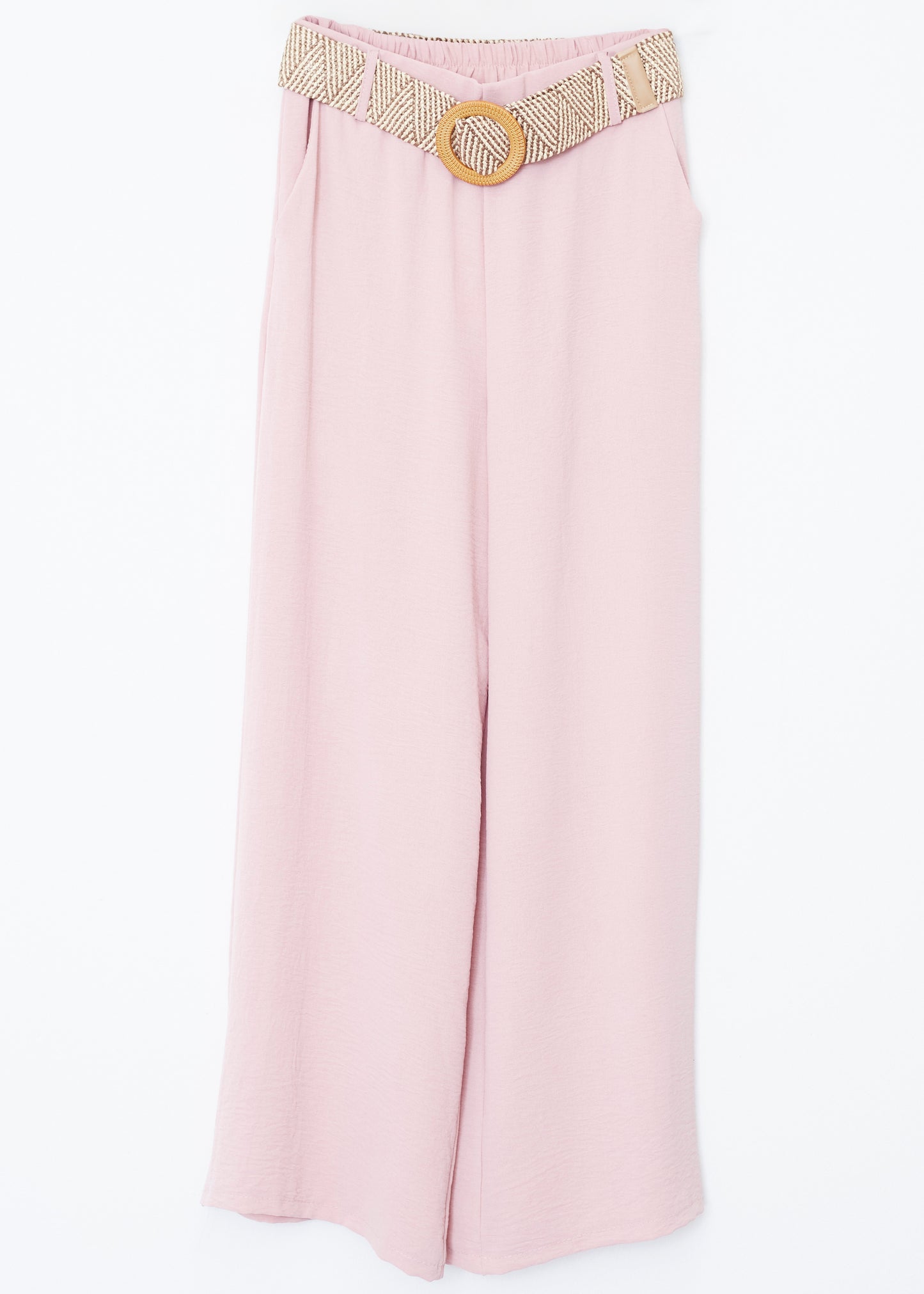 Flowy trousers with belt