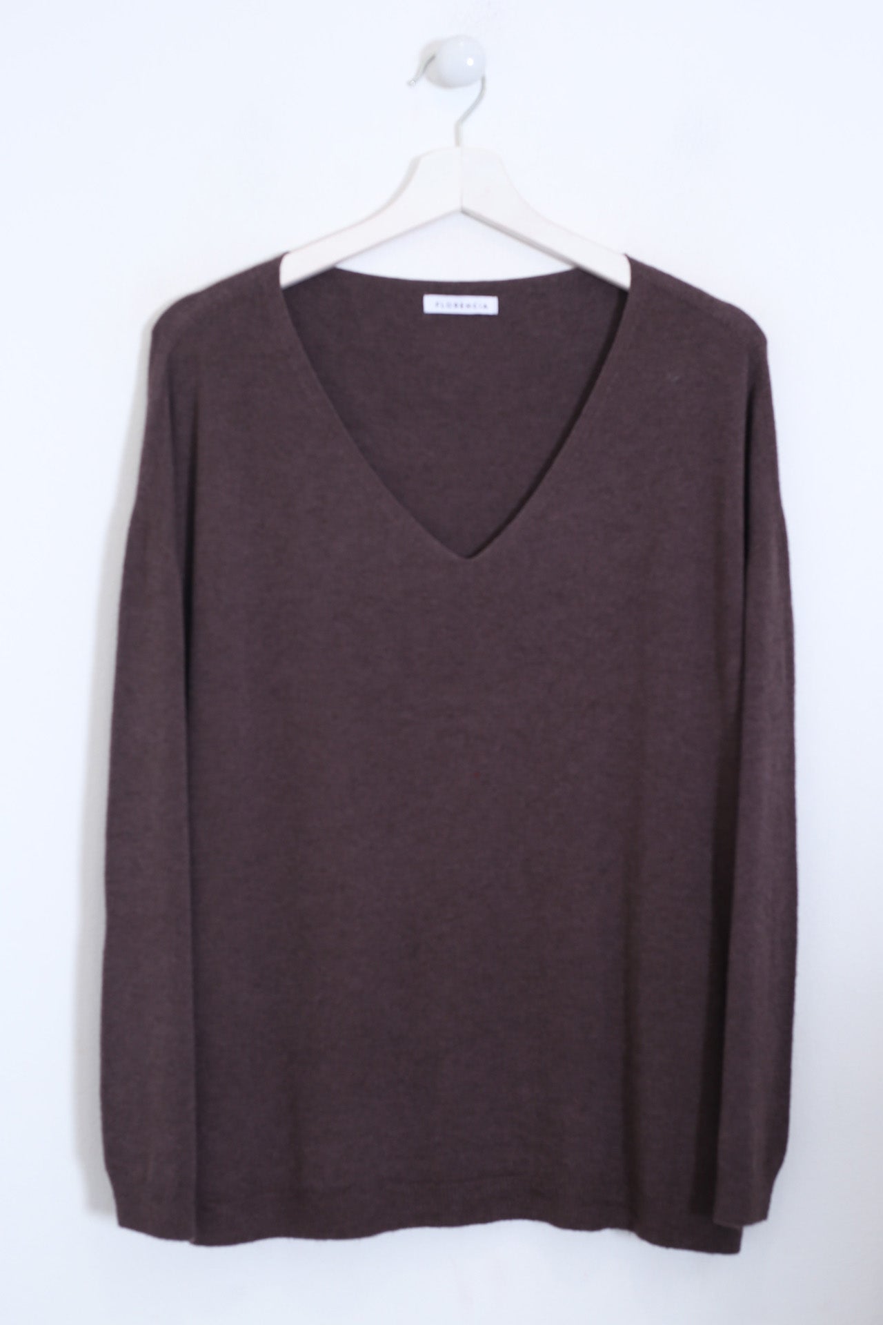 Jersey sin costuras cuello punta