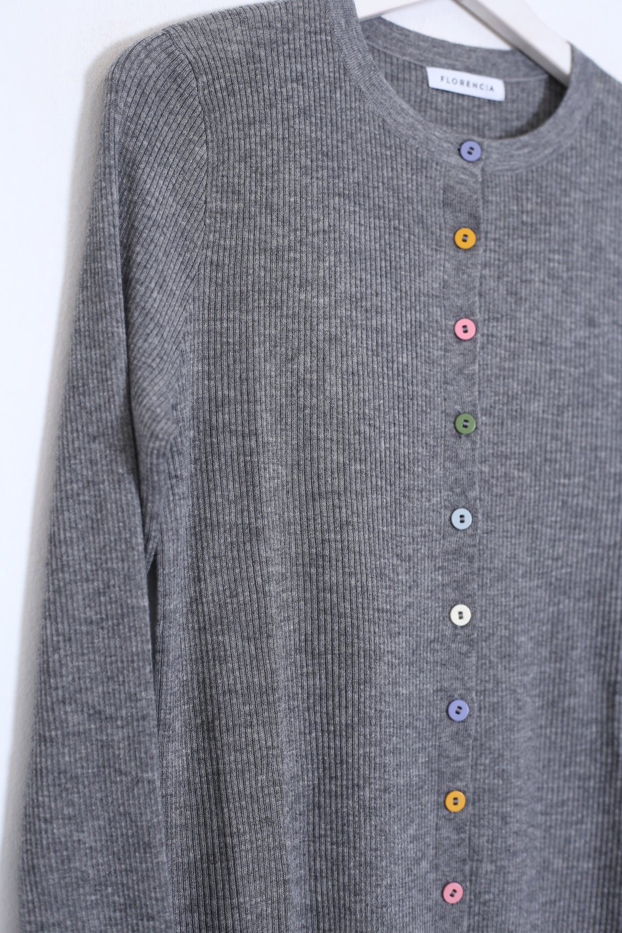 Cárdigan lana botones