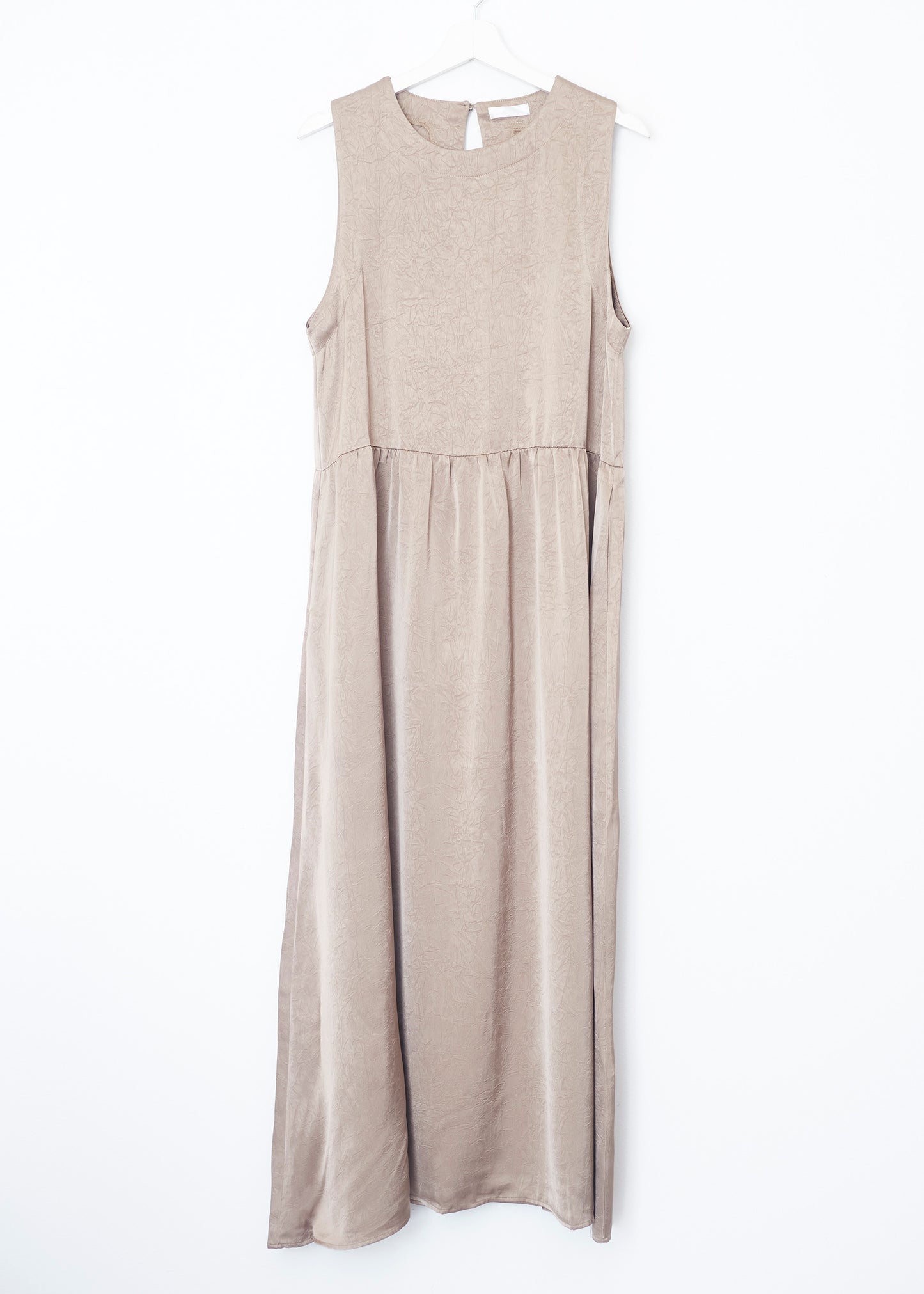 Long satin dress