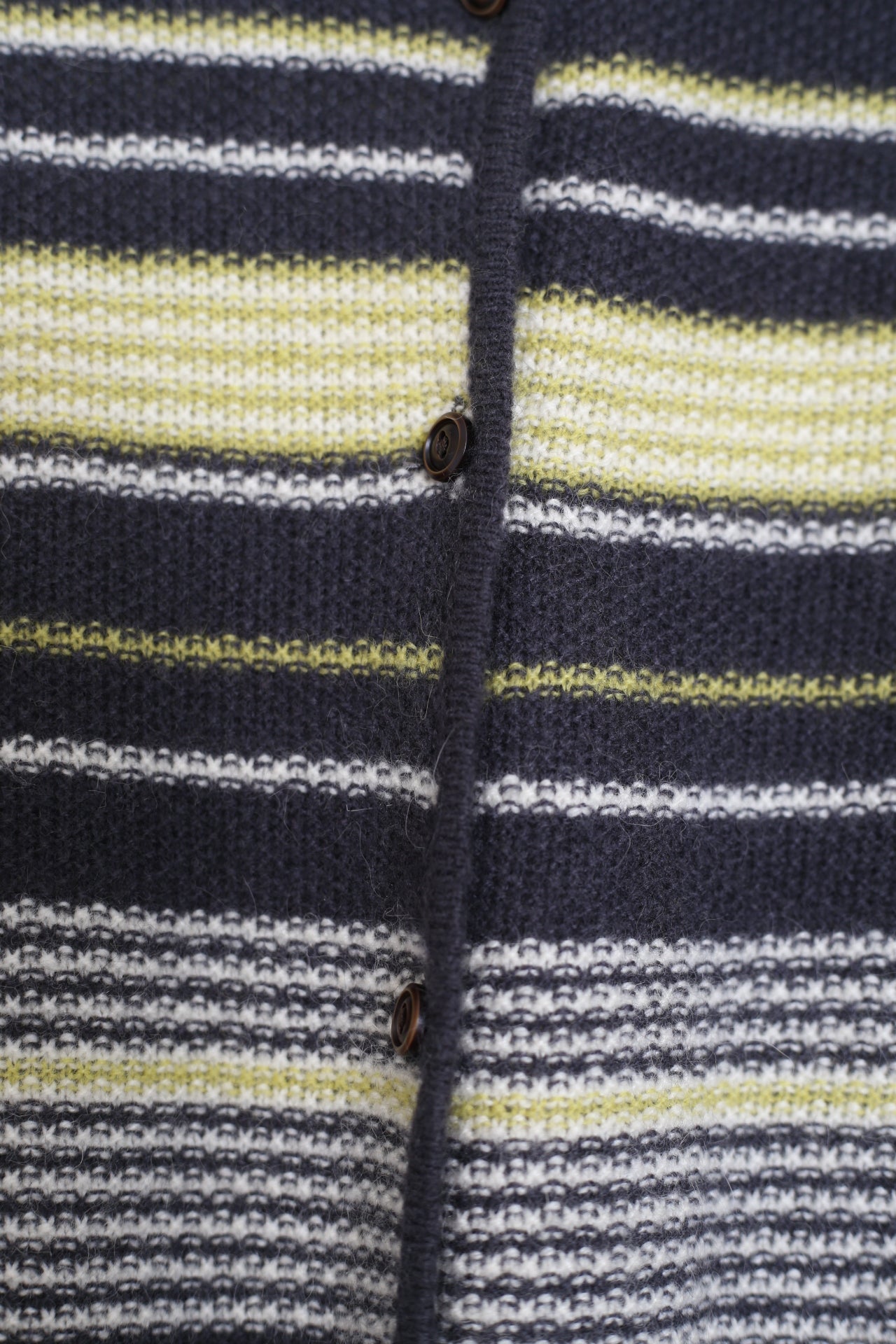 Cárdigan mohair rayas