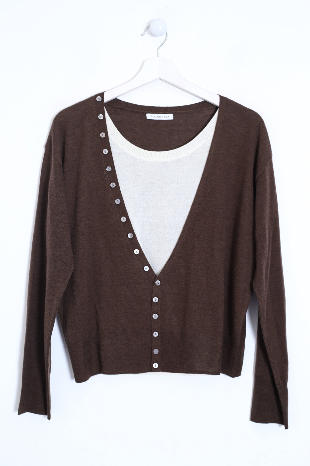 Cárdigan mohair doble