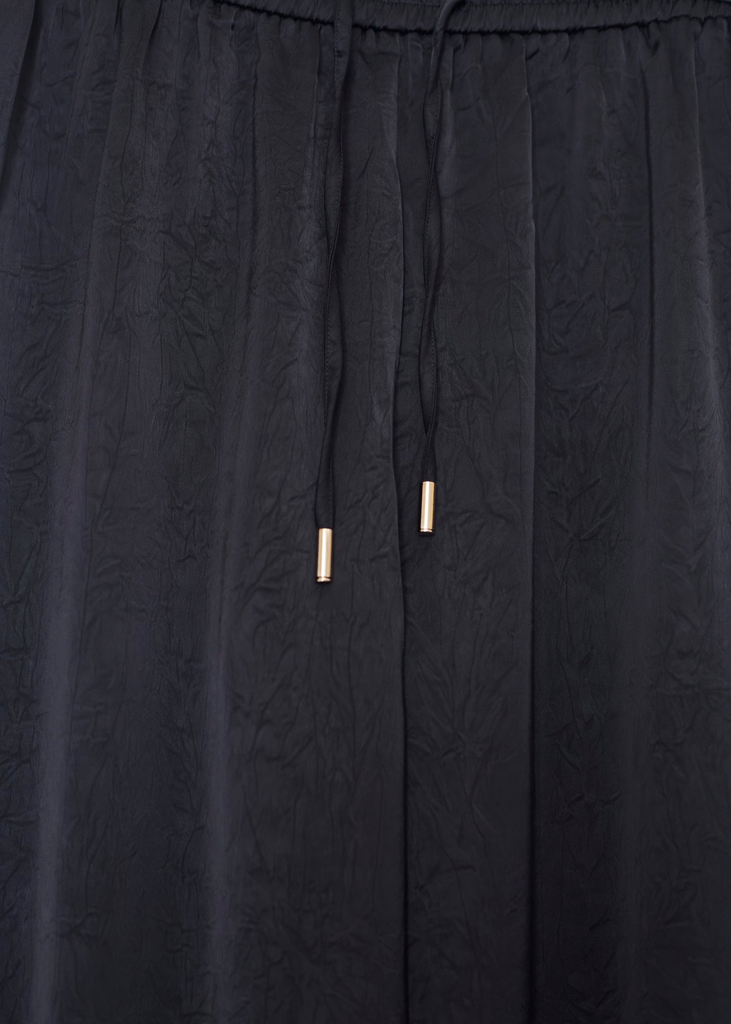 Long satin trousers
