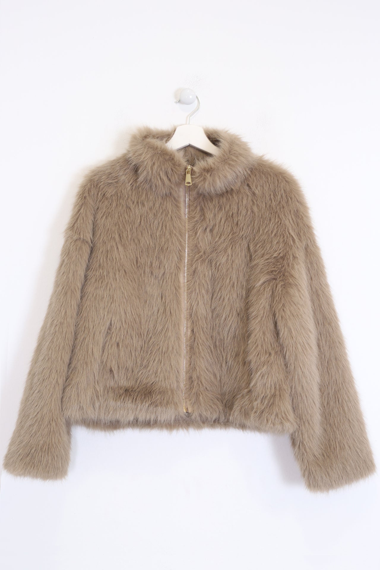 Chaqueta efecto pelo