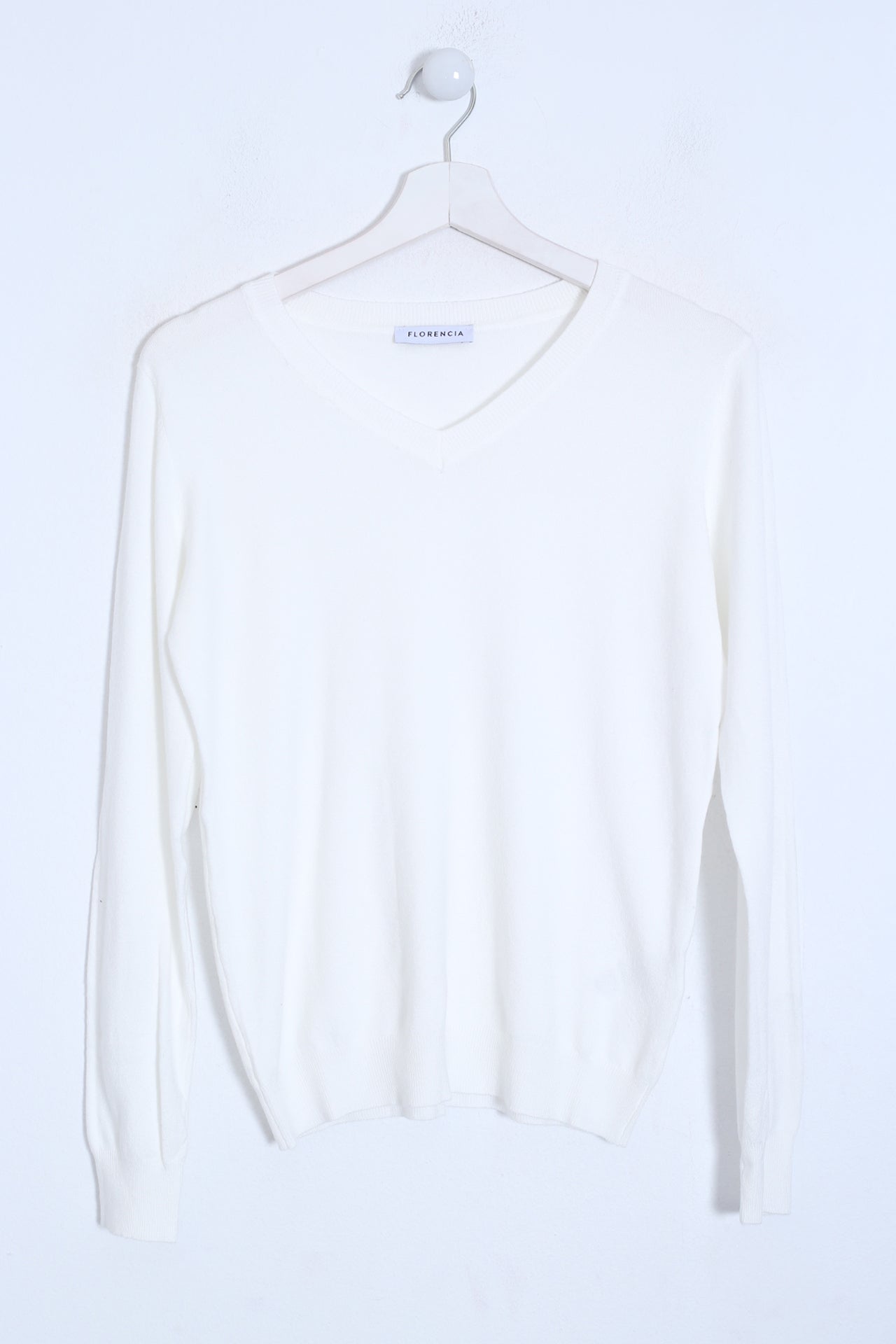 Jersey básico cuello punta