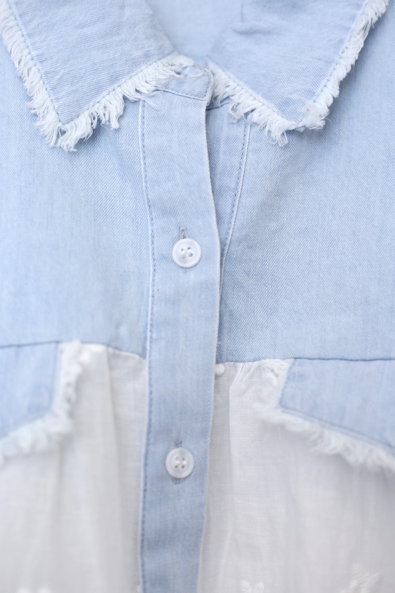 Camisa batista denim