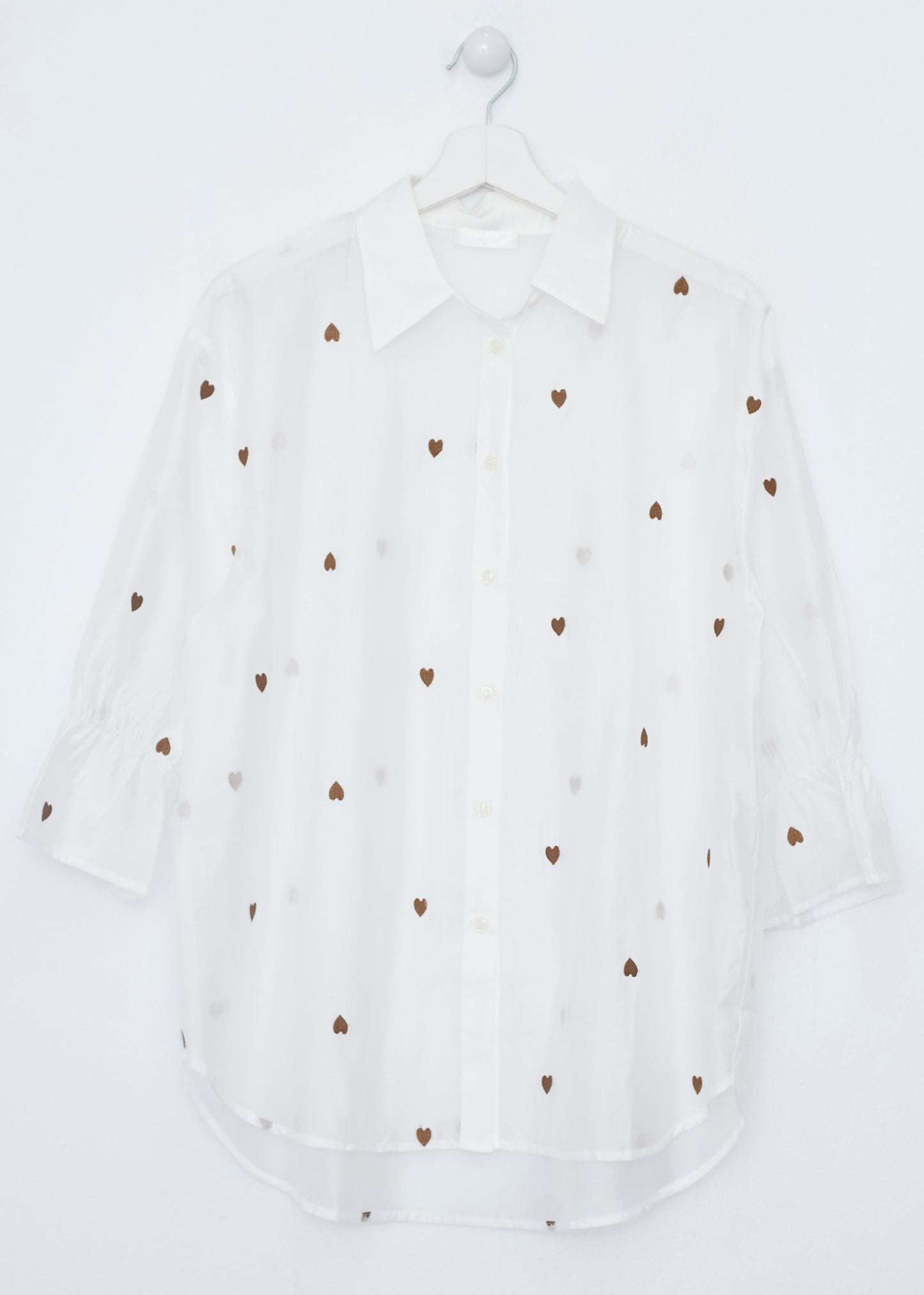 Heart organza shirt