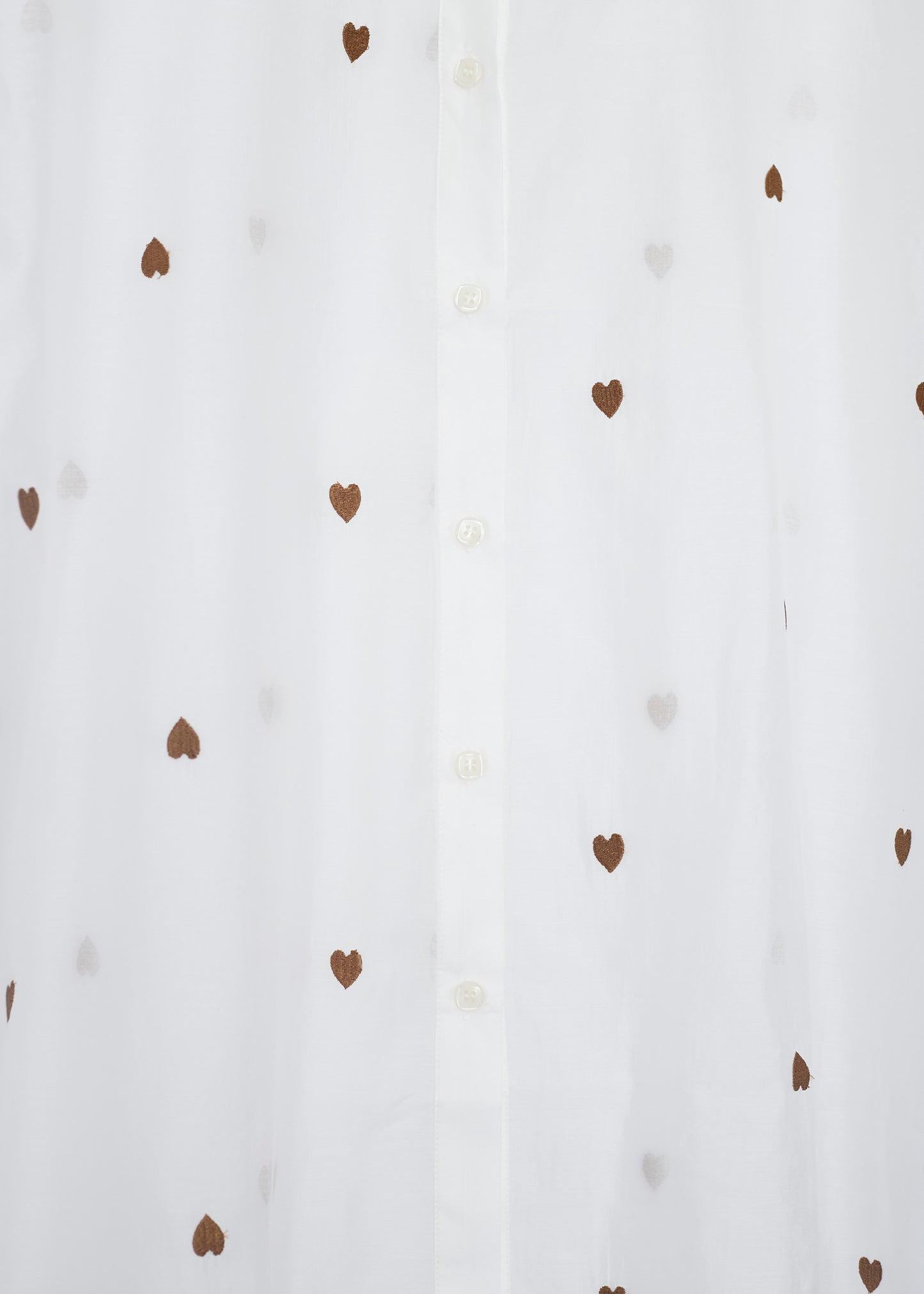 Heart organza shirt