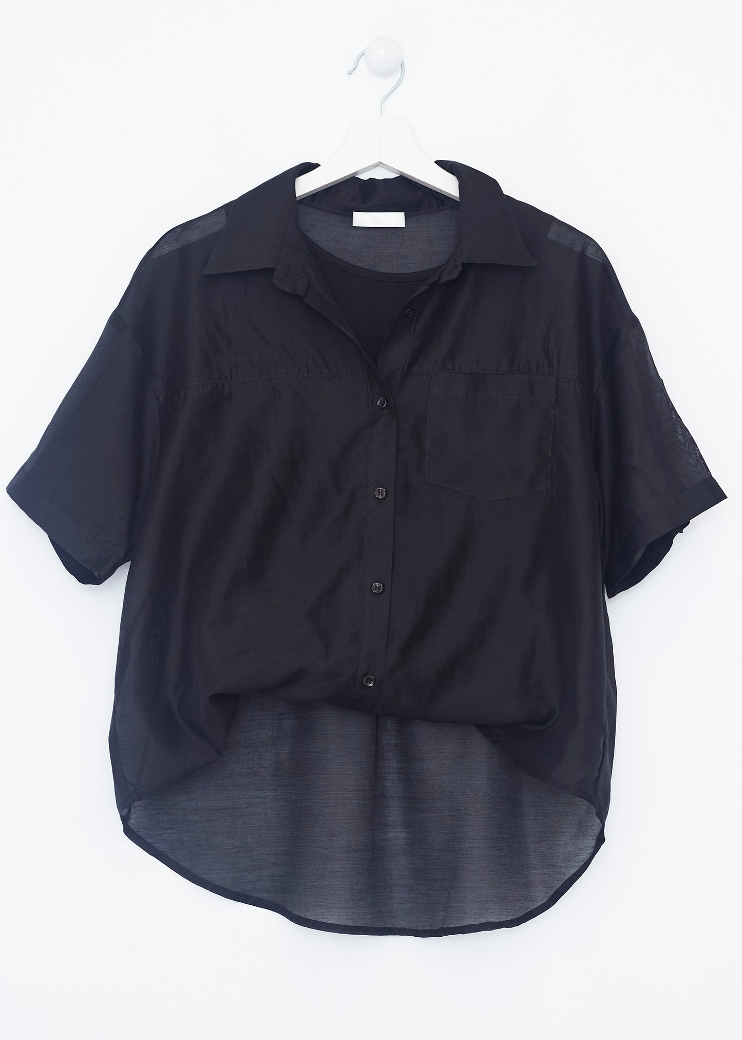 Organza shirt-top