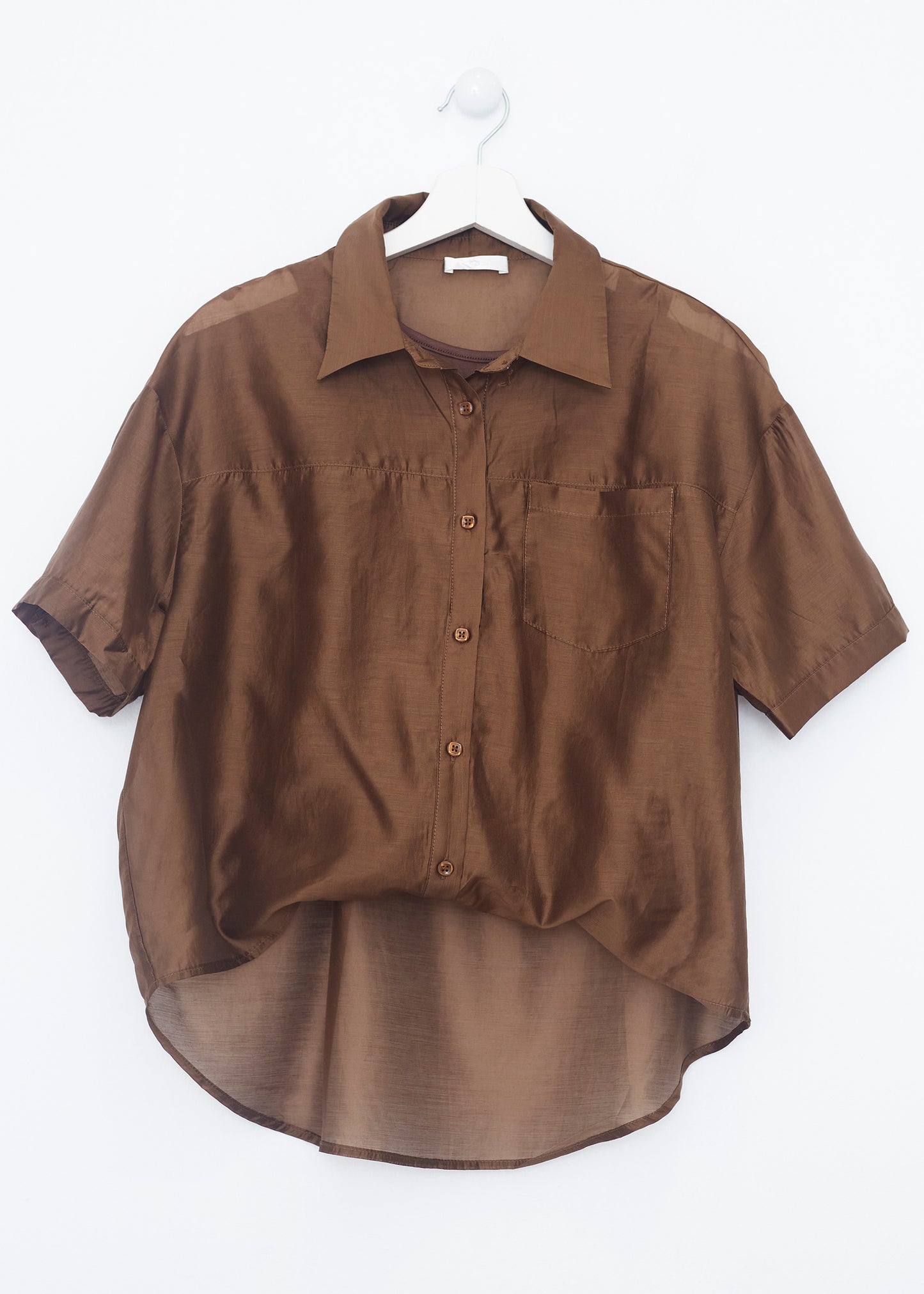 Organza shirt-top