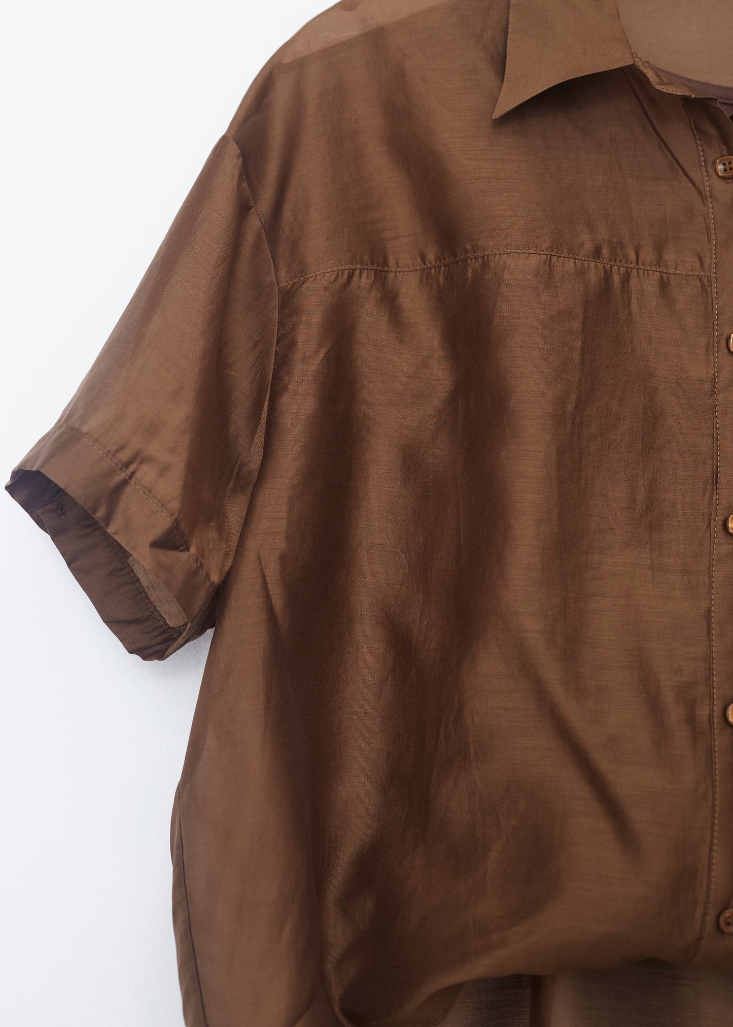 Organza shirt-top