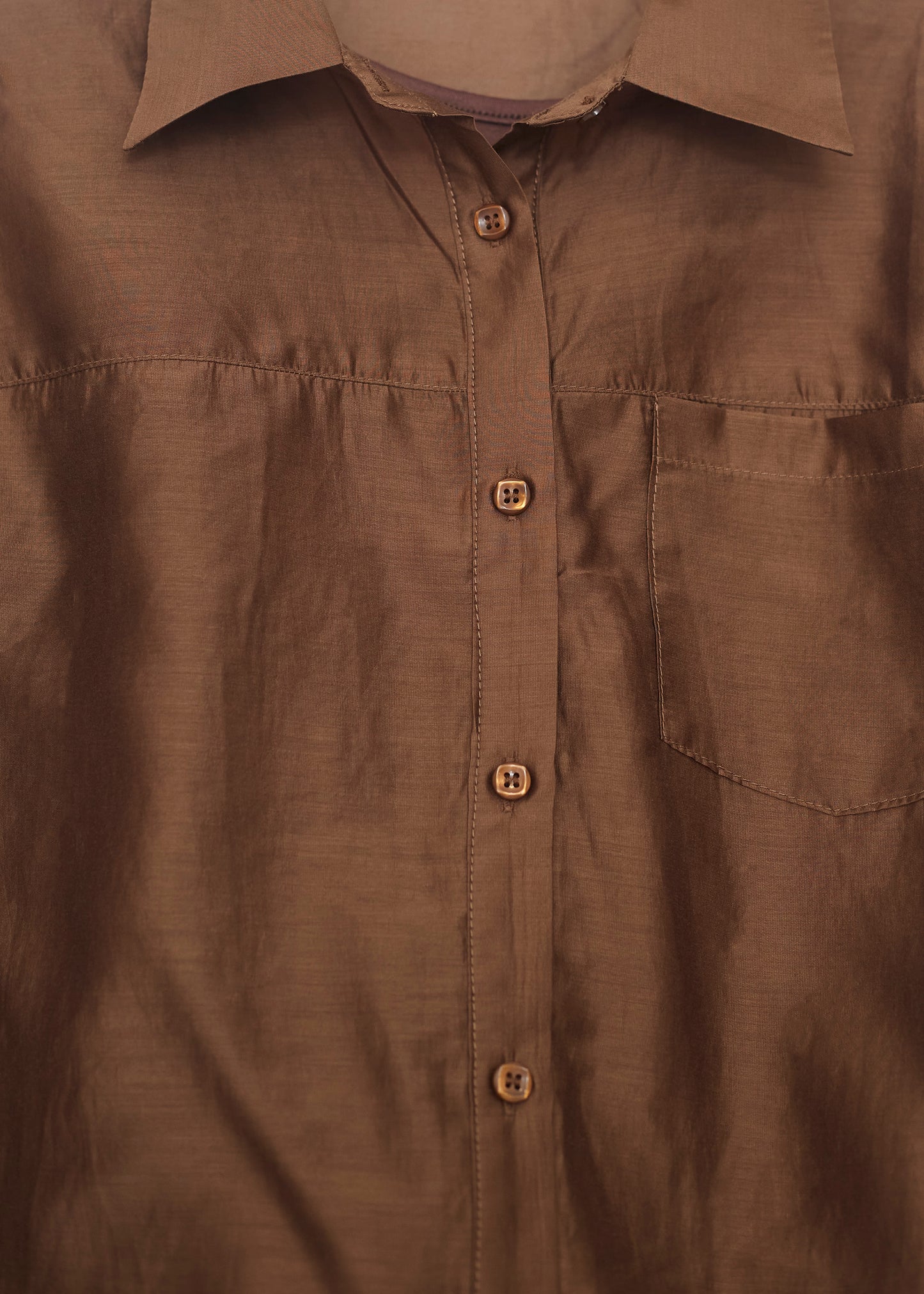 Organza shirt-top