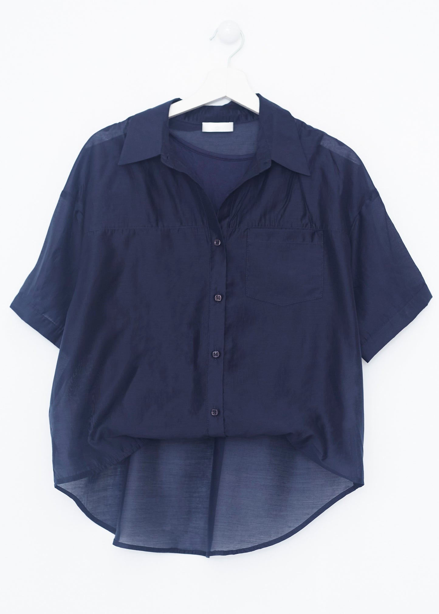 Organza shirt-top