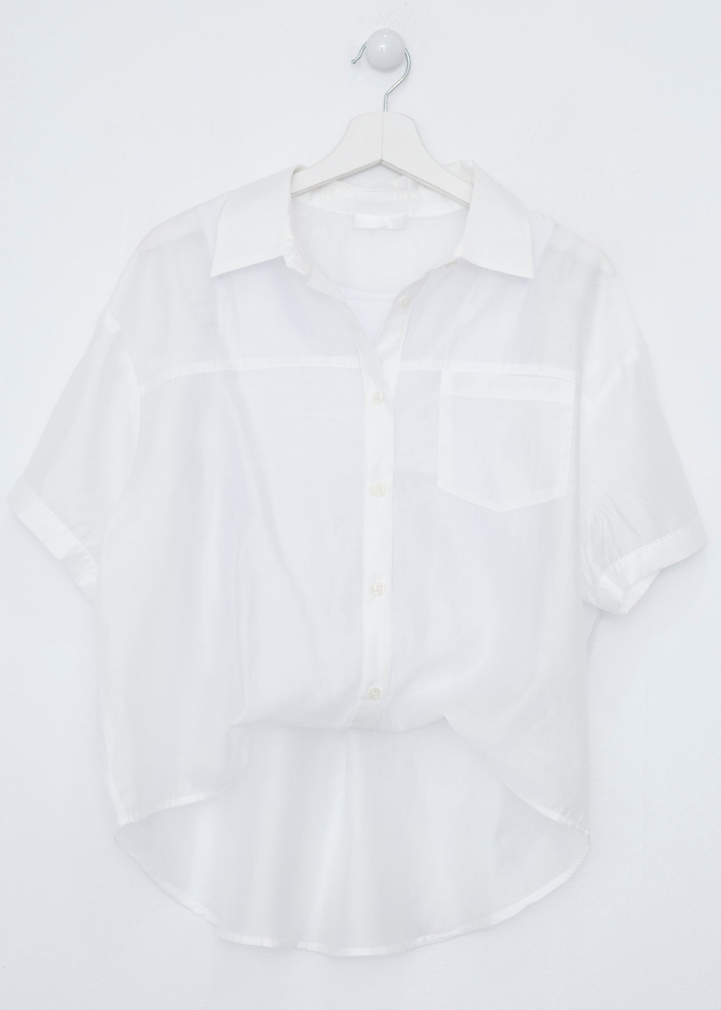 Organza shirt-top