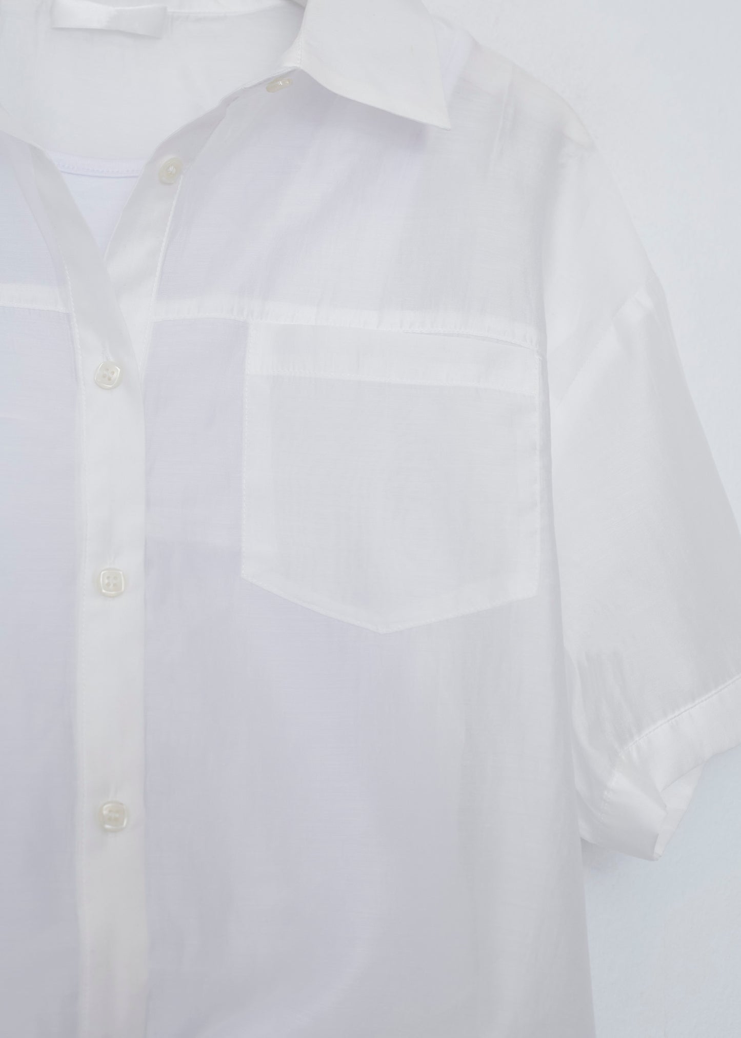 Organza shirt-top