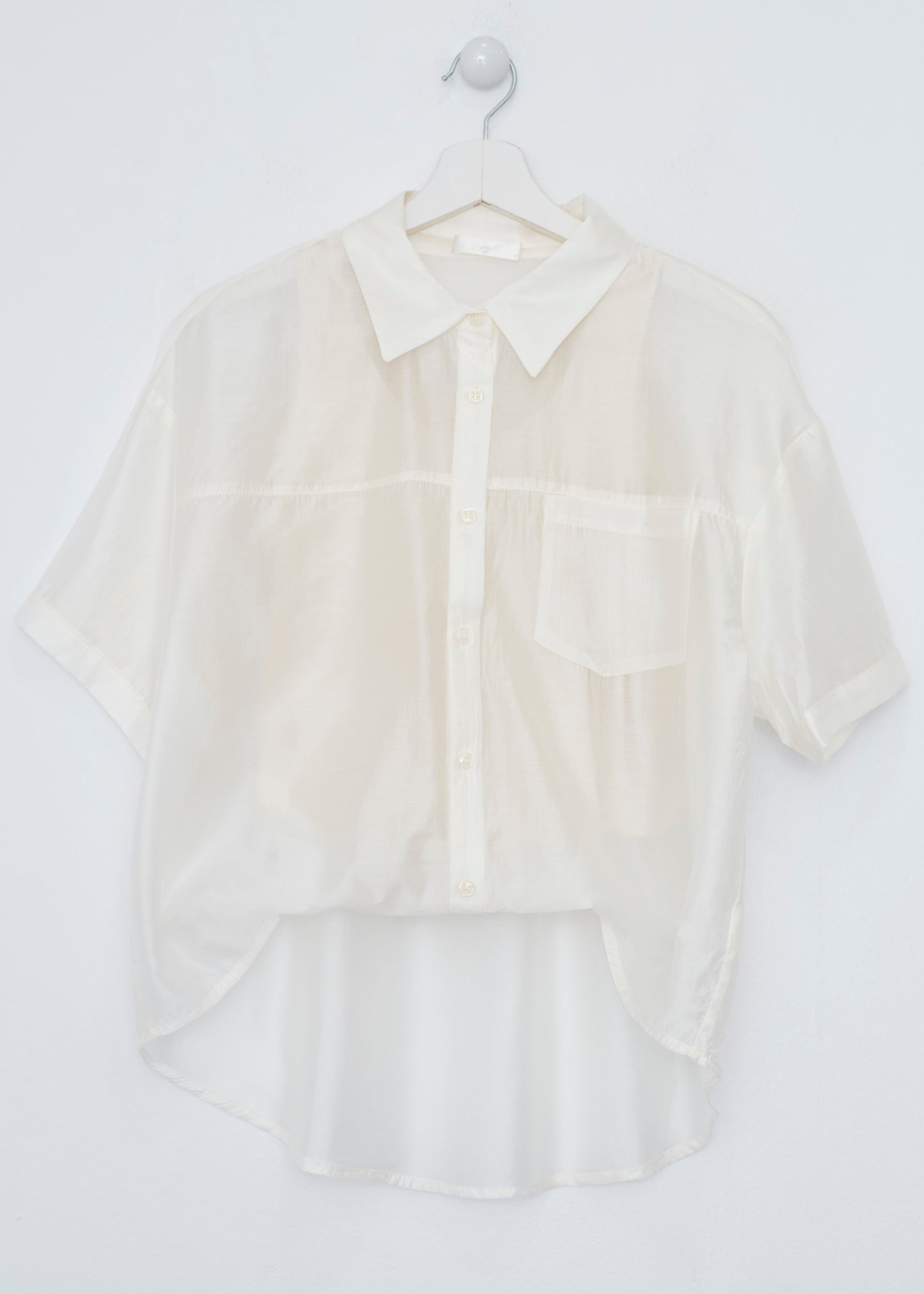 Organza shirt-top