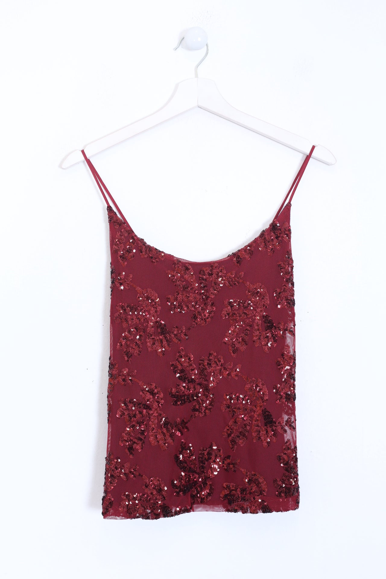 Top devoré lentejuelas