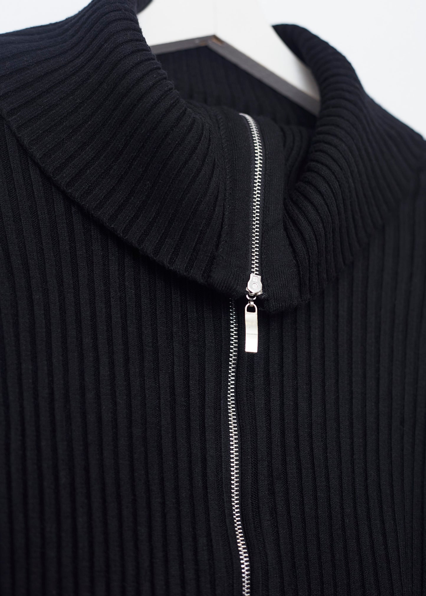 Chaqueta tricot cuello subido