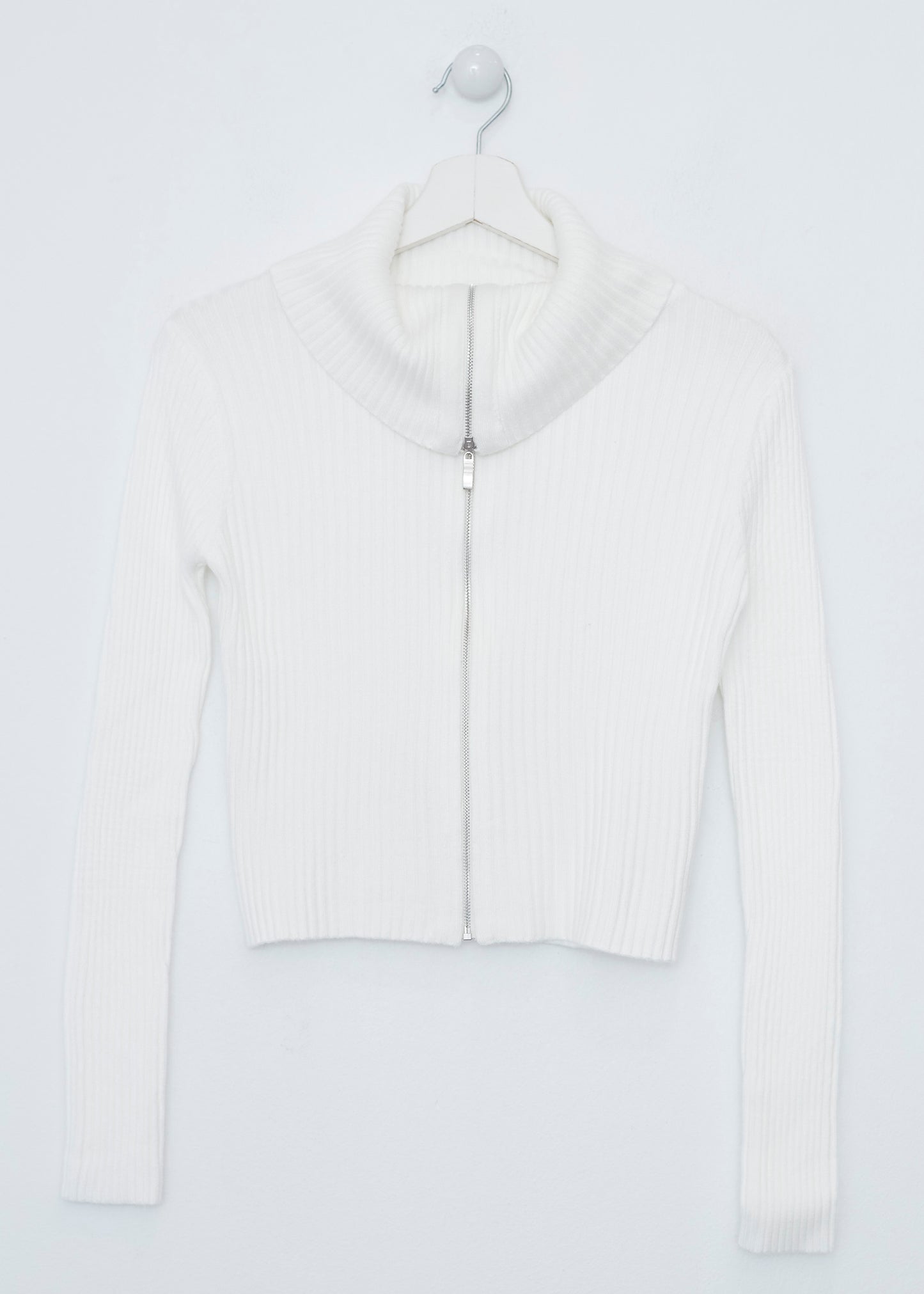 Chaqueta tricot cuello subido