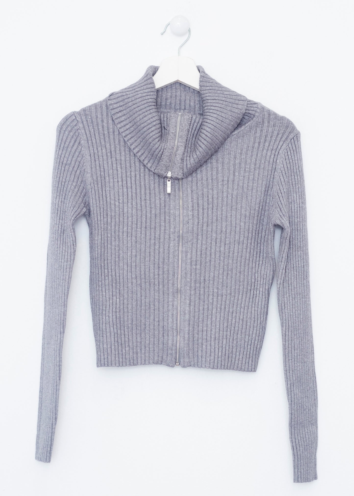 Chaqueta tricot cuello subido