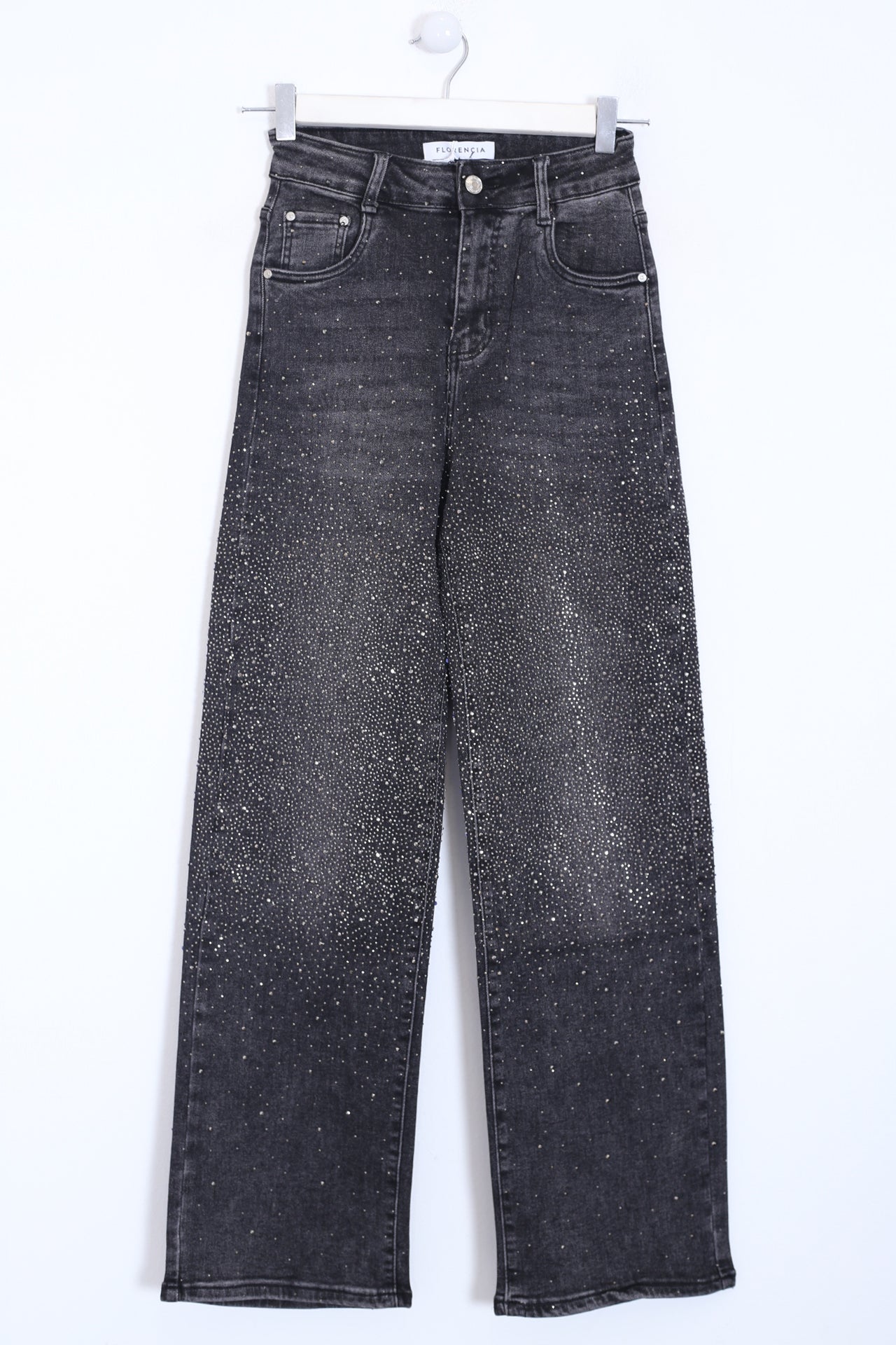 Jeans brillantes rectos