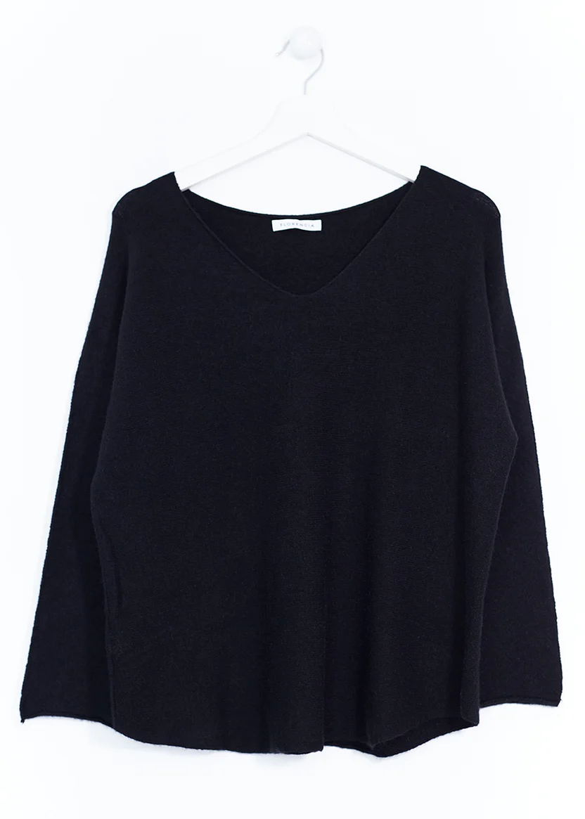 Jersey sin costuras cuello punta