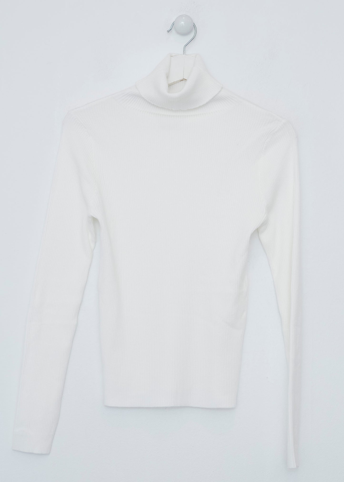 Ribbed turtleneck sweater