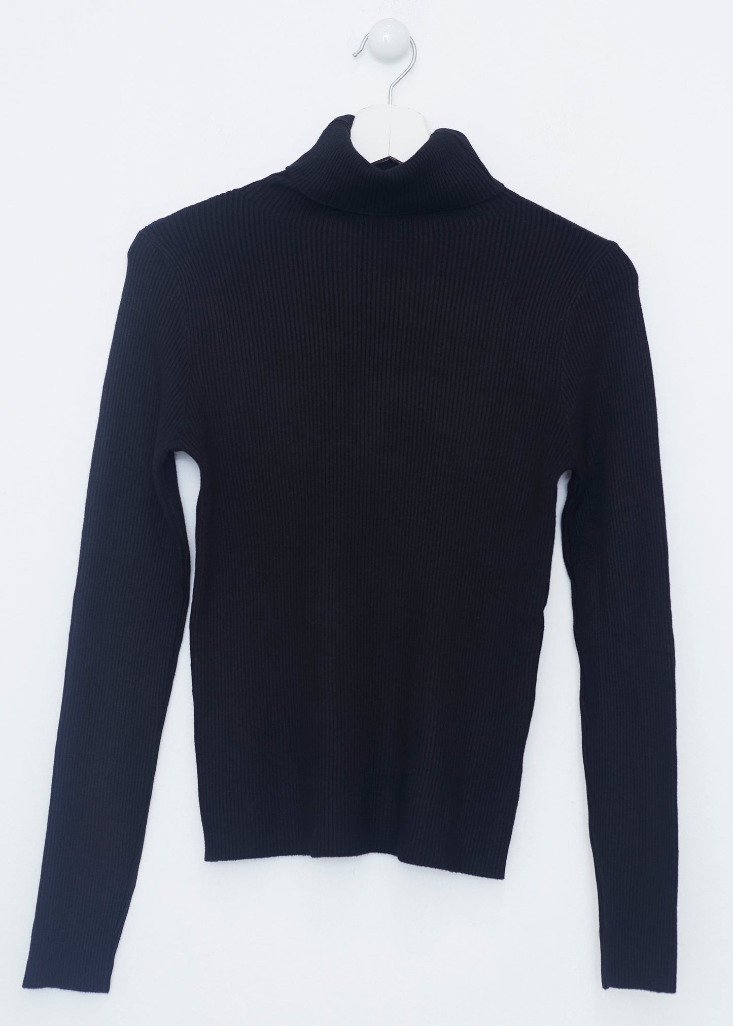 Ribbed turtleneck sweater