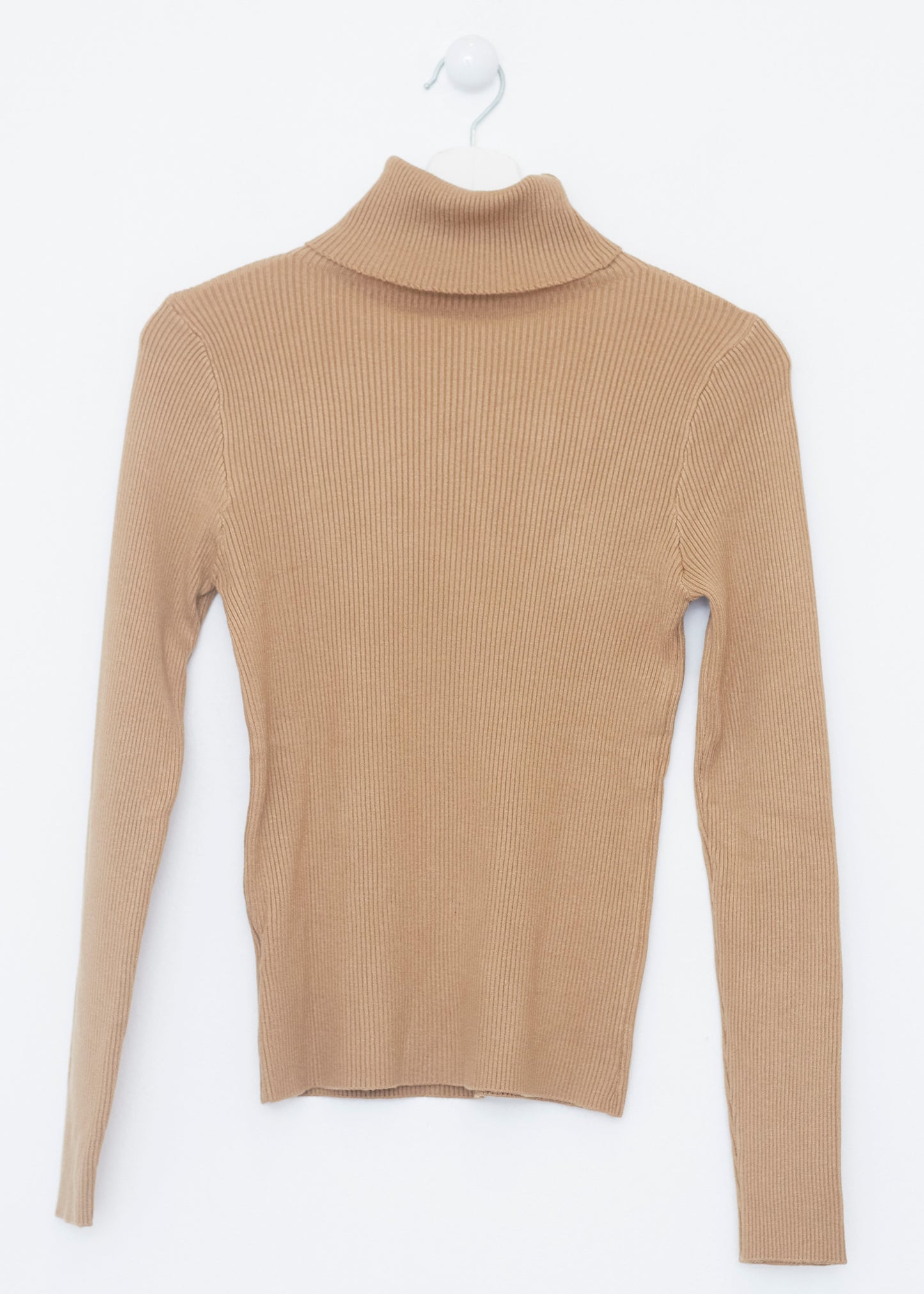Ribbed turtleneck sweater