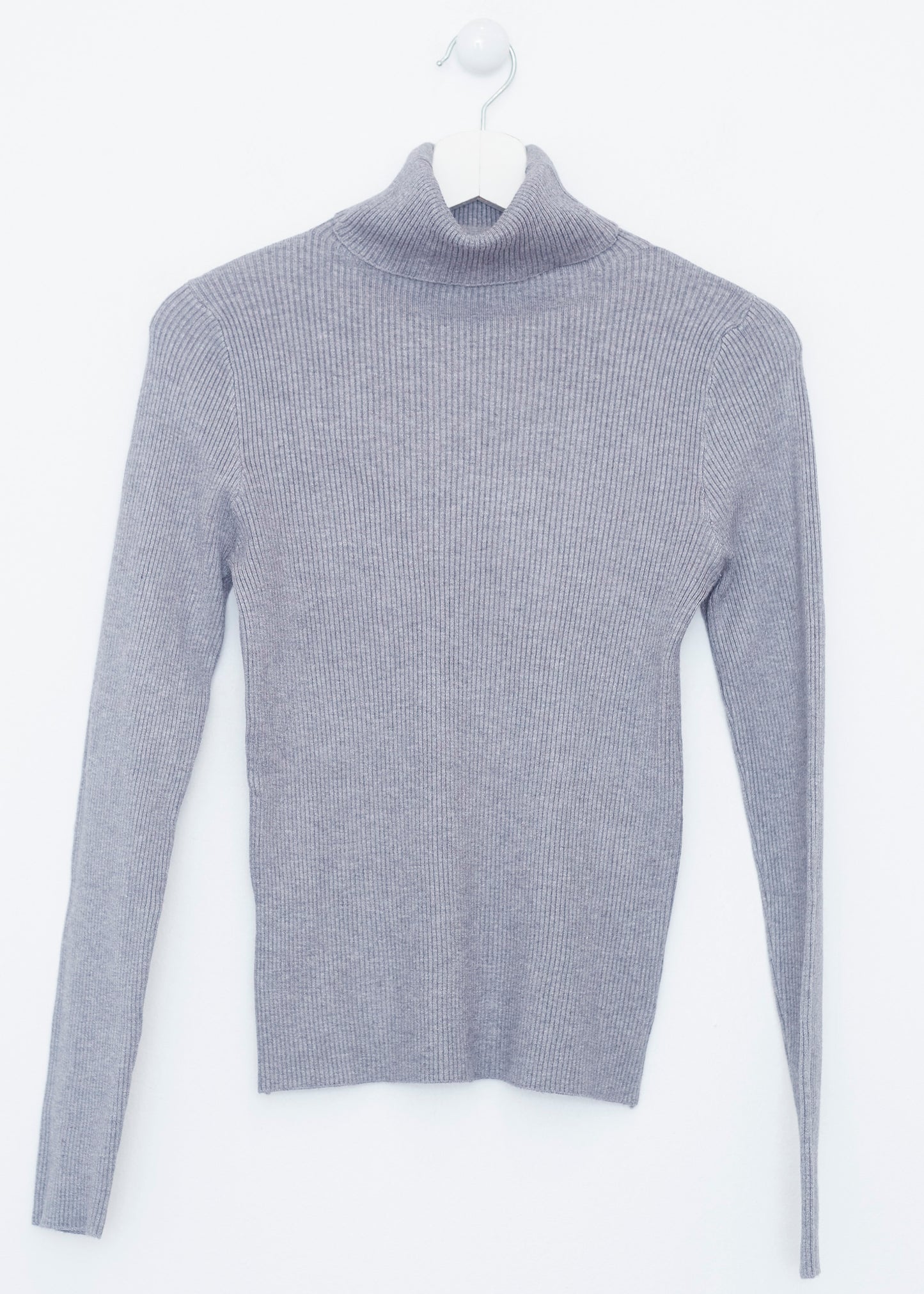 Ribbed turtleneck sweater