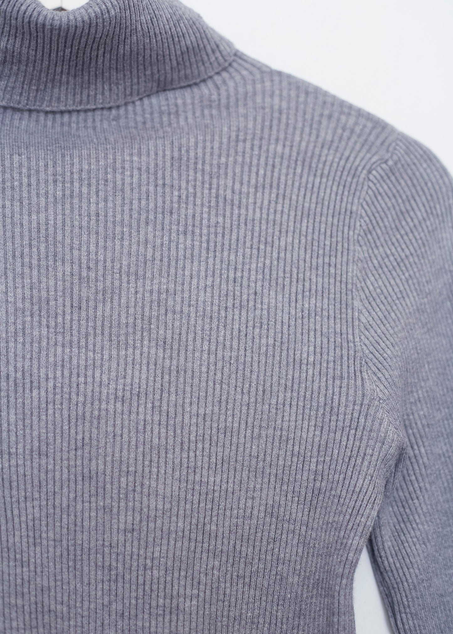 Ribbed turtleneck sweater
