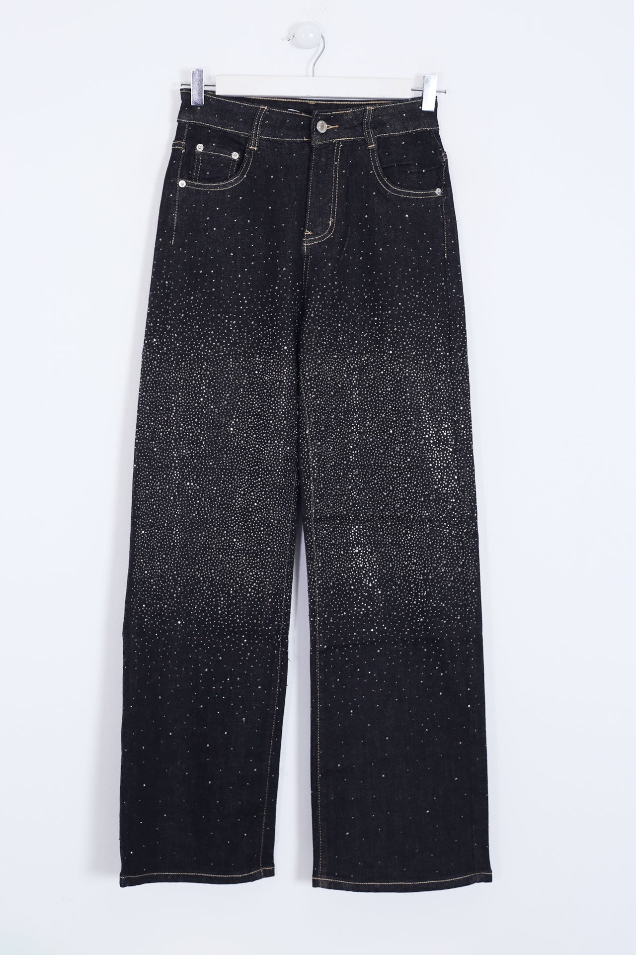 Jeans brillantes rectos