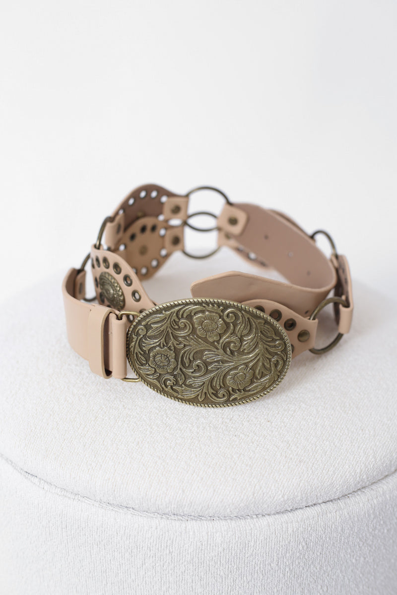 Cinturón tachuelas combinado