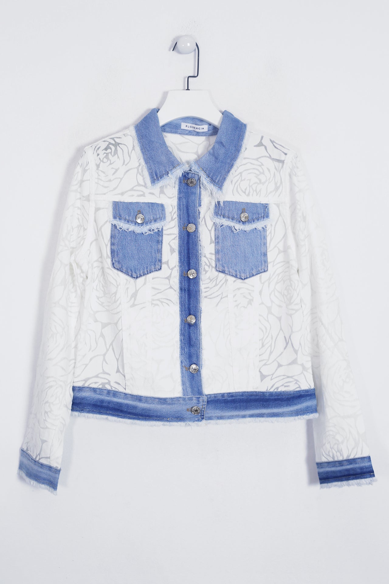 Cazadora devoré denim