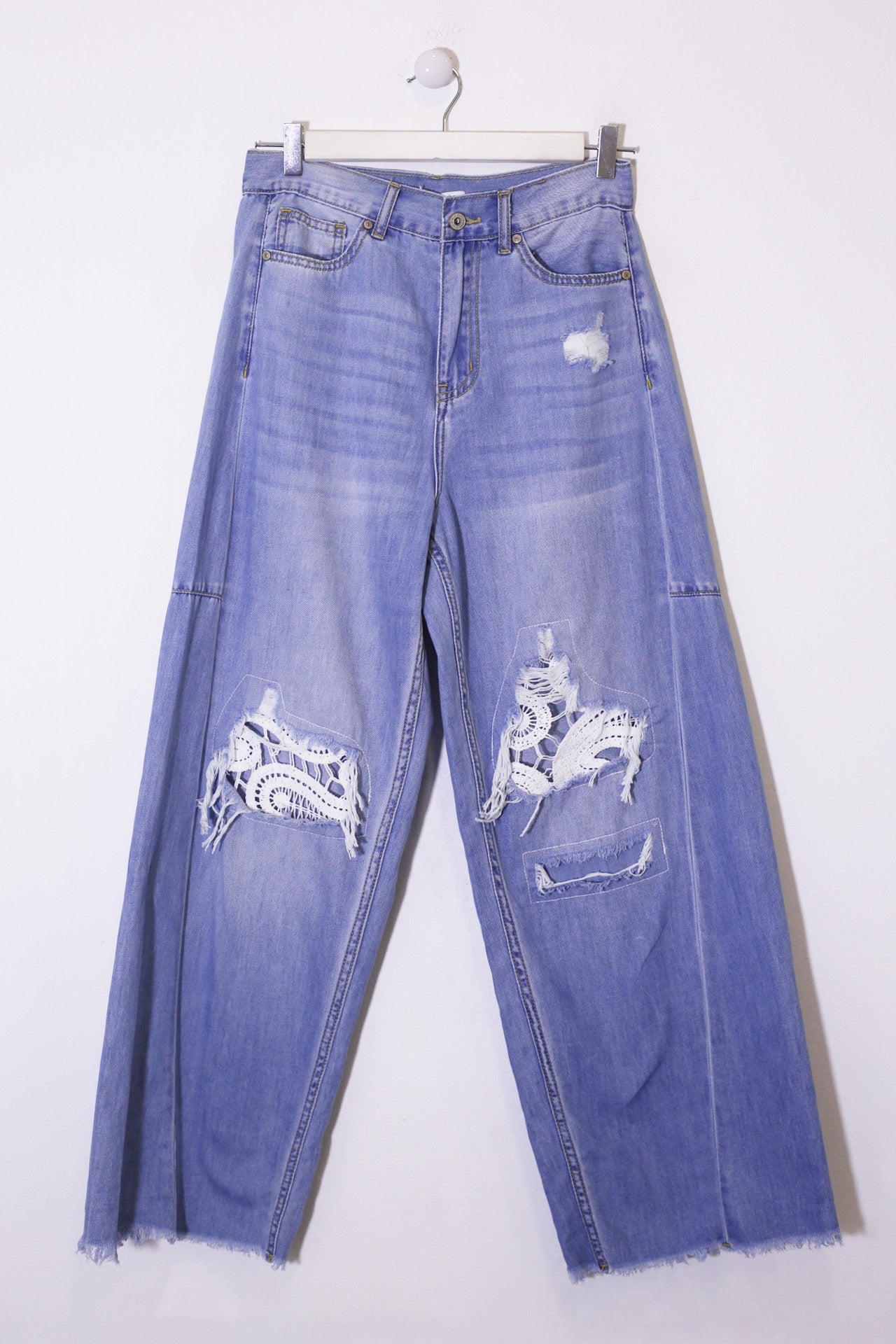 Jeans rotos guipur