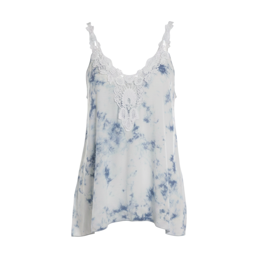 Top tie dye guipur