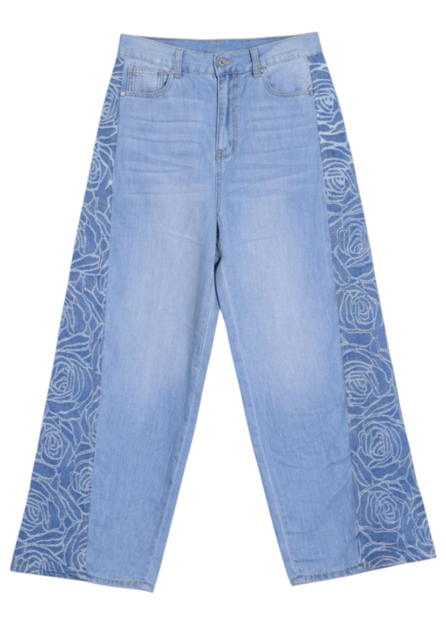 Jeans devoré lateral